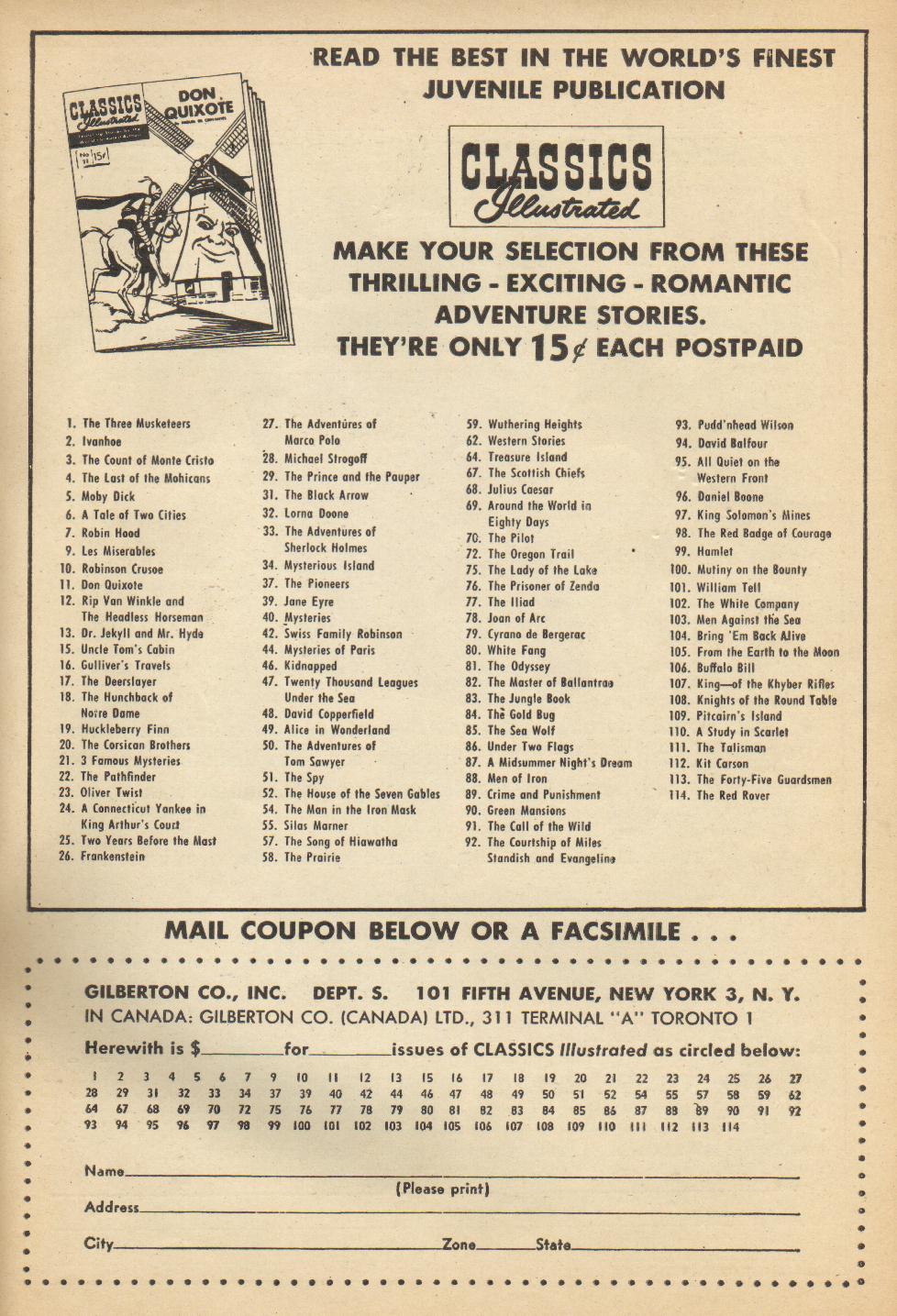 Read online Classics Illustrated comic -  Issue #103 - 51