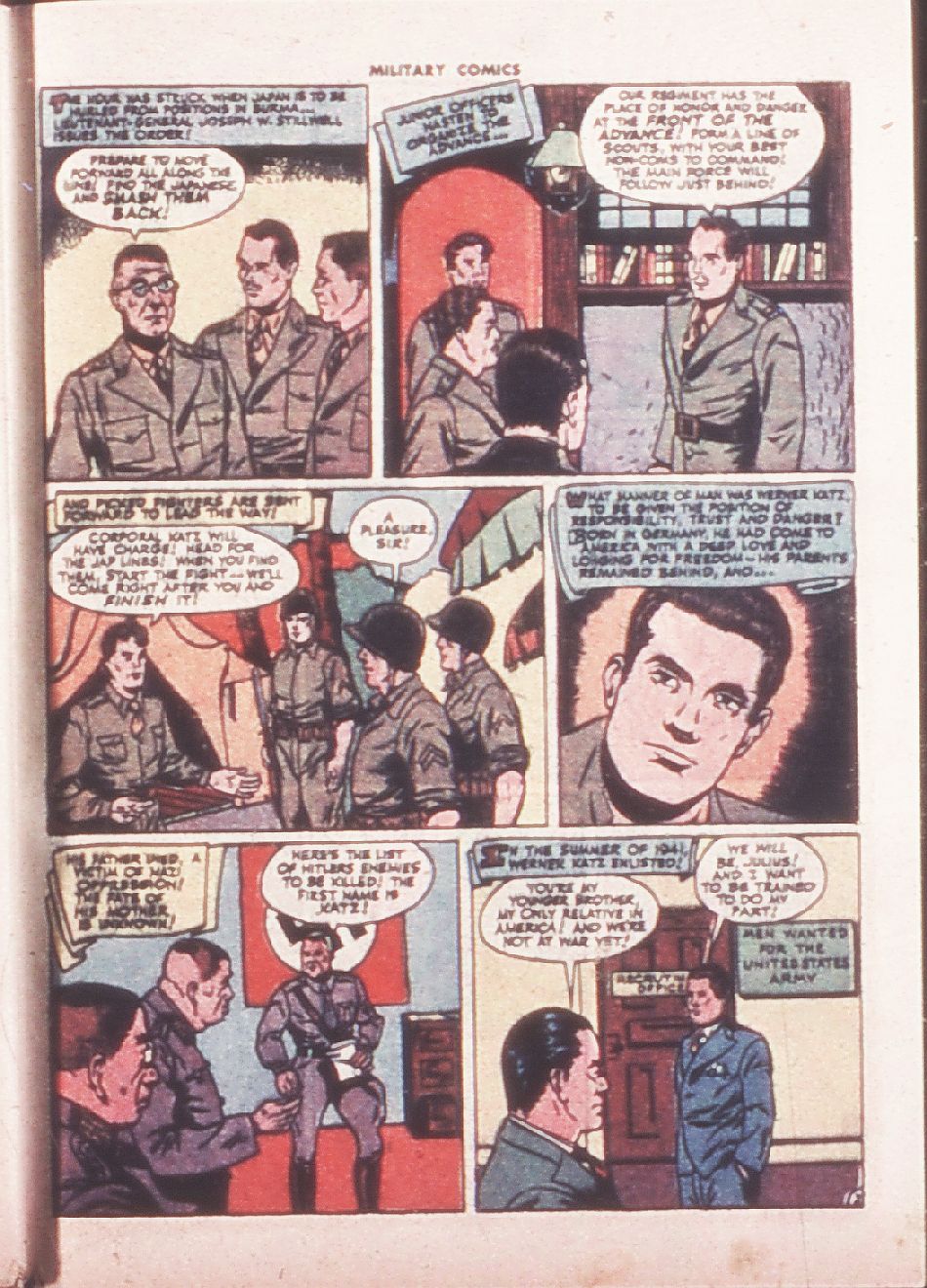 Read online Military Comics comic -  Issue #32 - 53