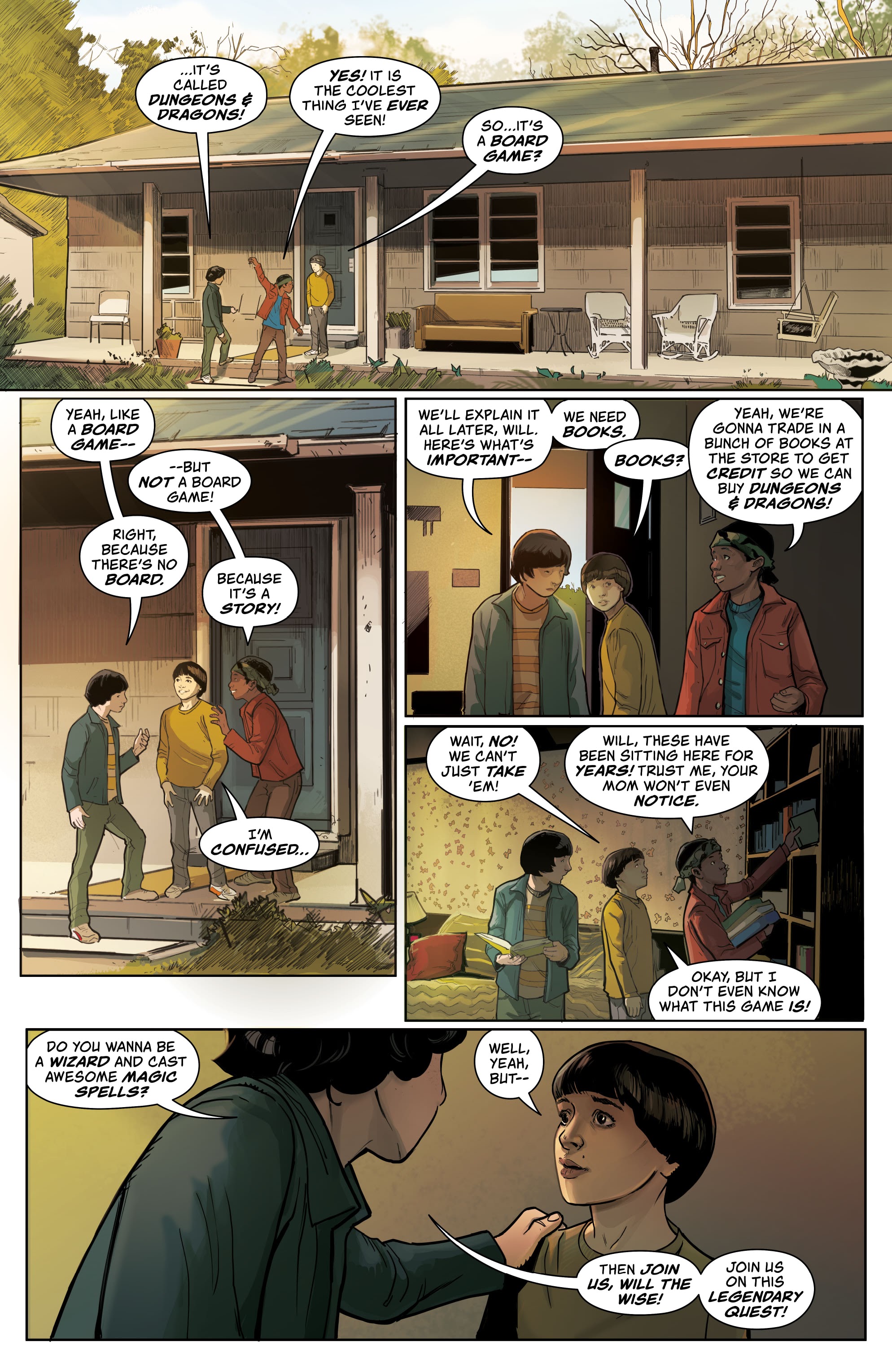 Read online Stranger Things and Dungeons & Dragons comic -  Issue #1 - 7