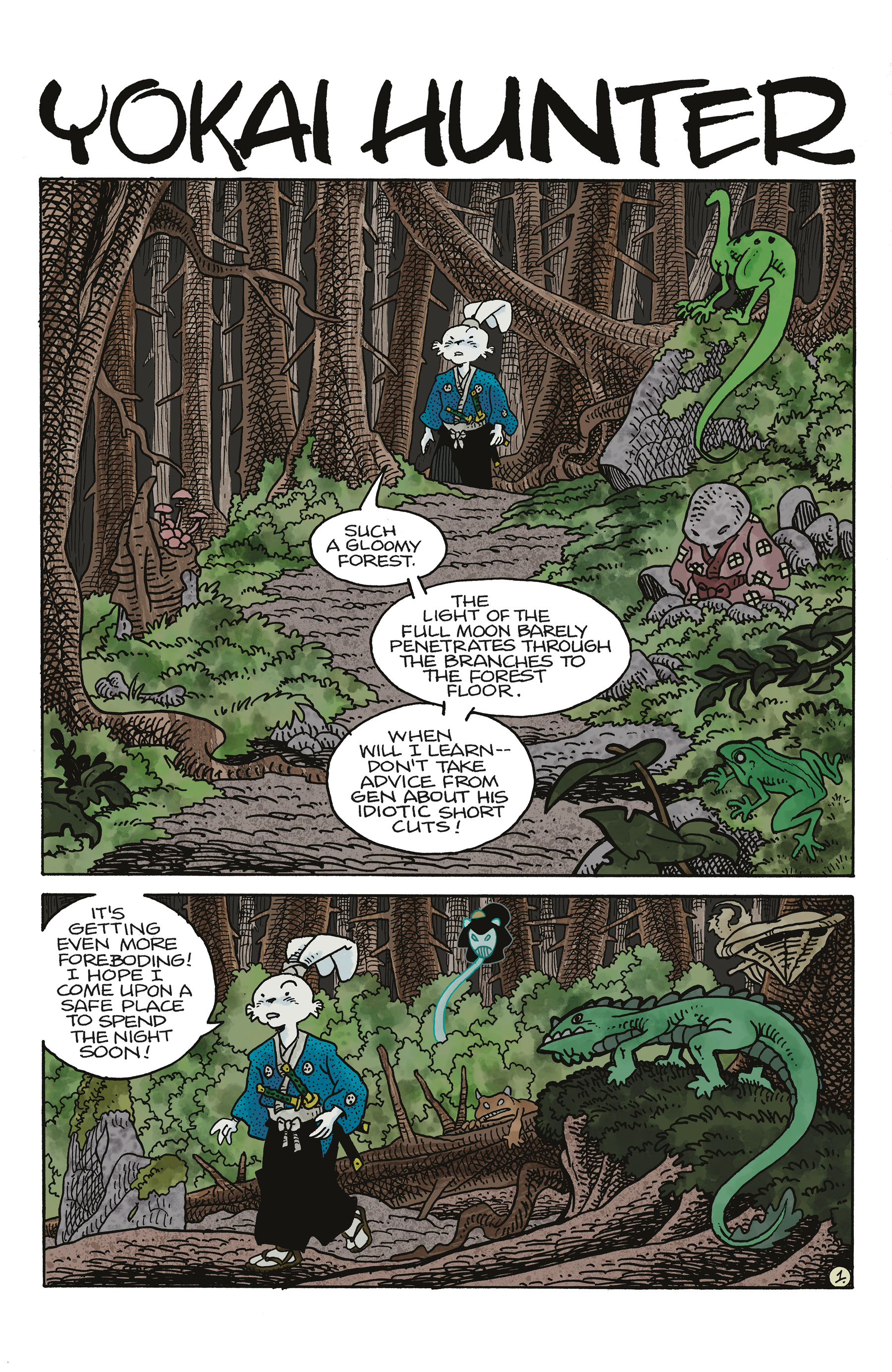 Read online Space Usagi: Yokai Hunter comic -  Issue # Full - 3