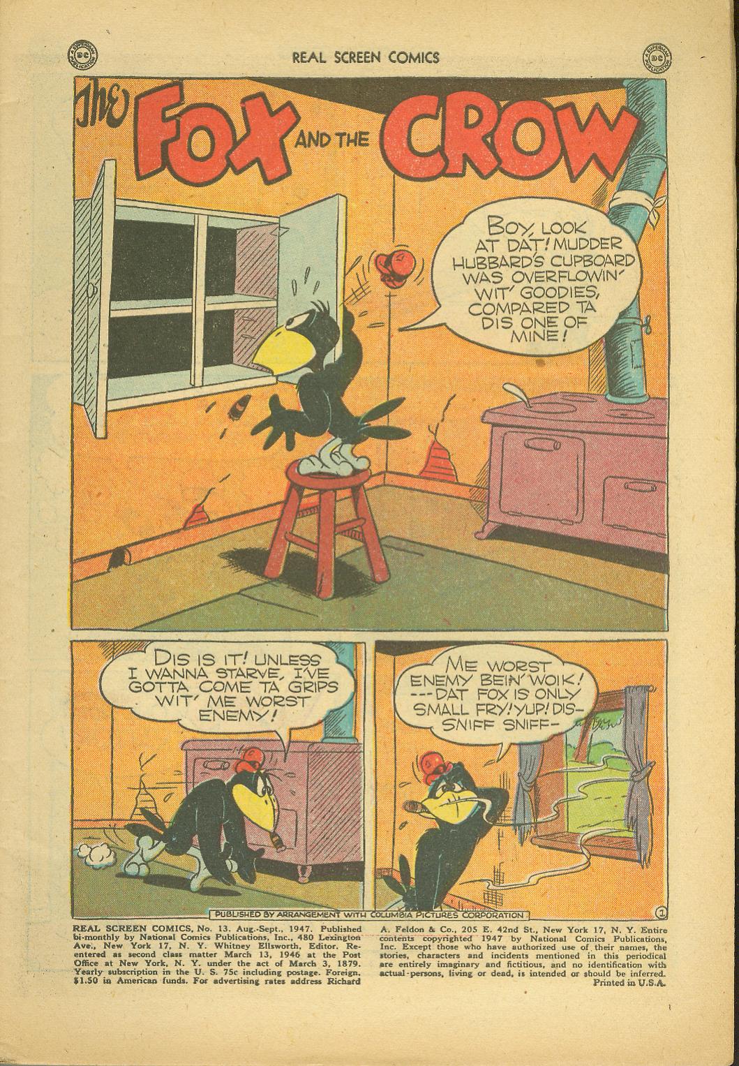 Read online Real Screen Comics comic -  Issue #13 - 3