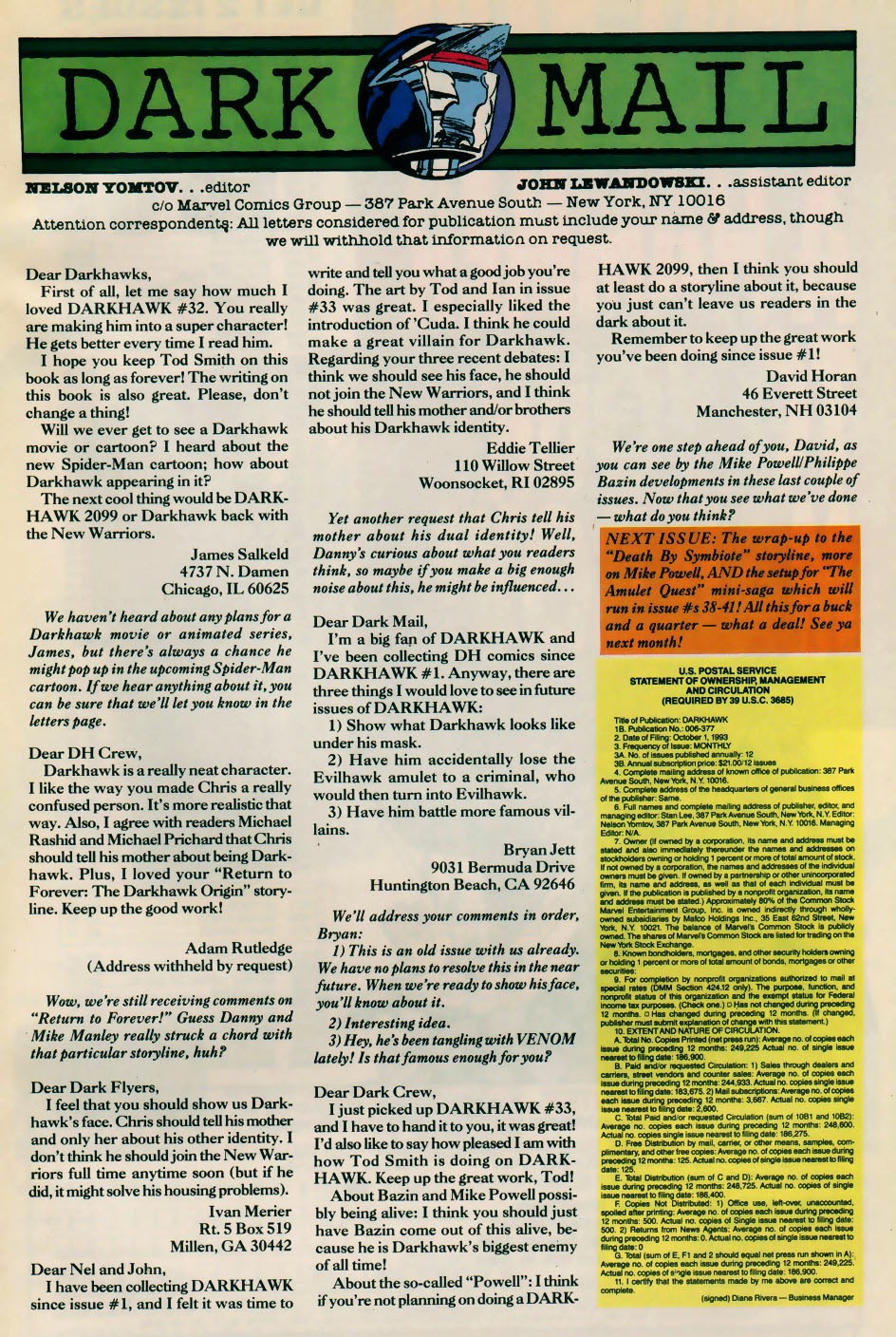 Read online Darkhawk (1991) comic -  Issue #36 - 24