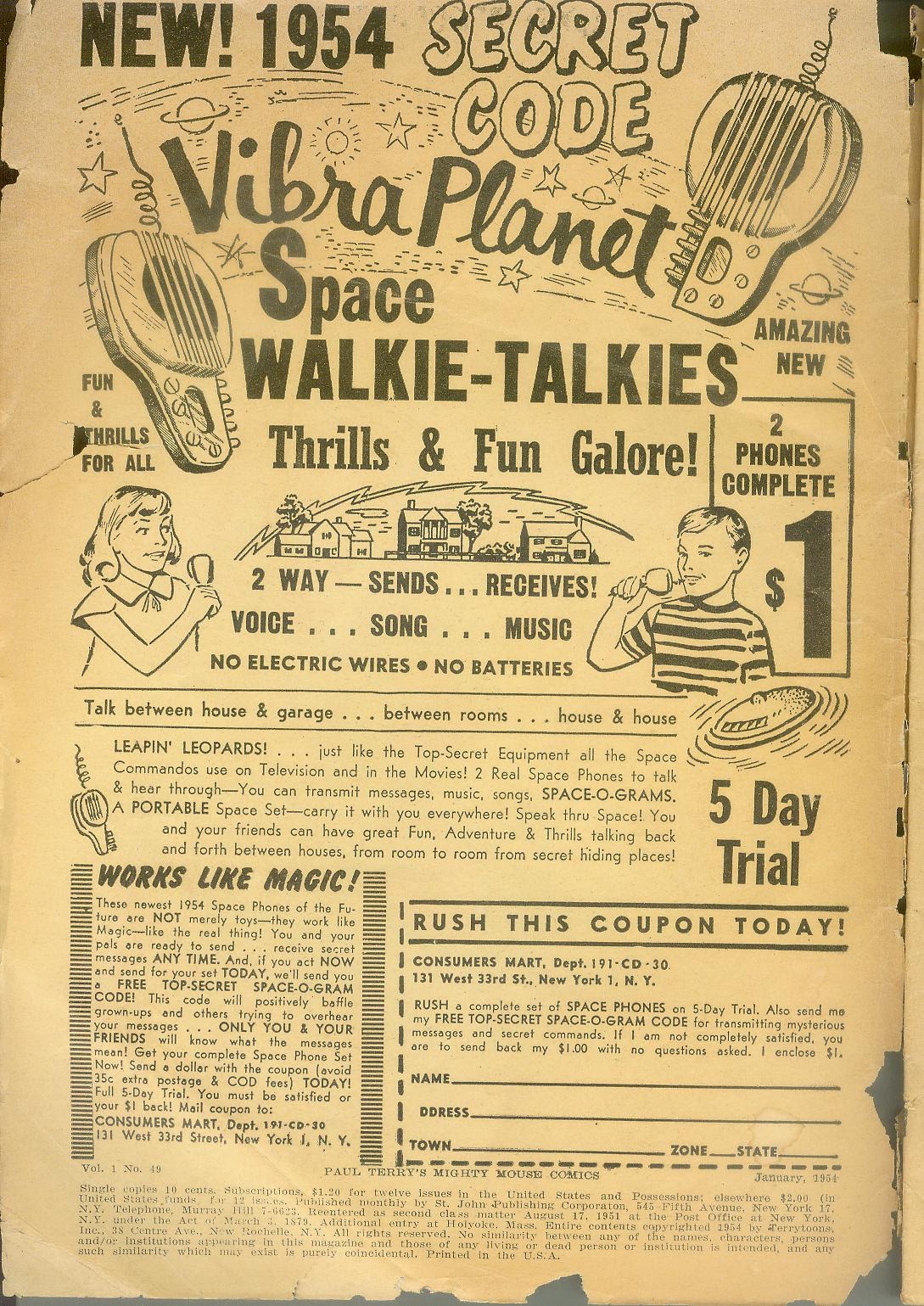 Read online Paul Terry's Mighty Mouse Comics comic -  Issue #49 - 2