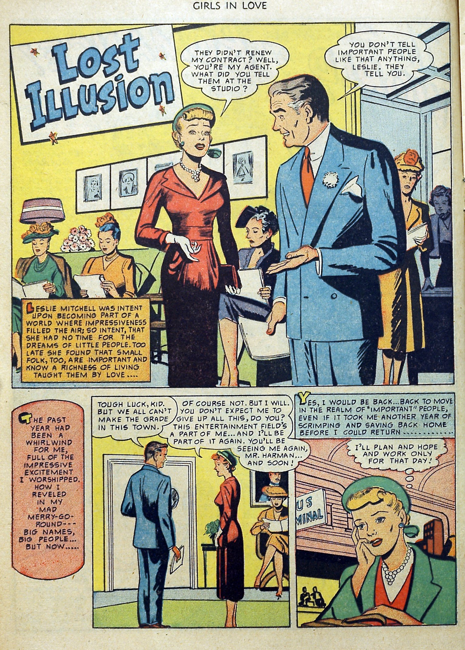 Read online Girls in Love (1950) comic -  Issue #1 - 16