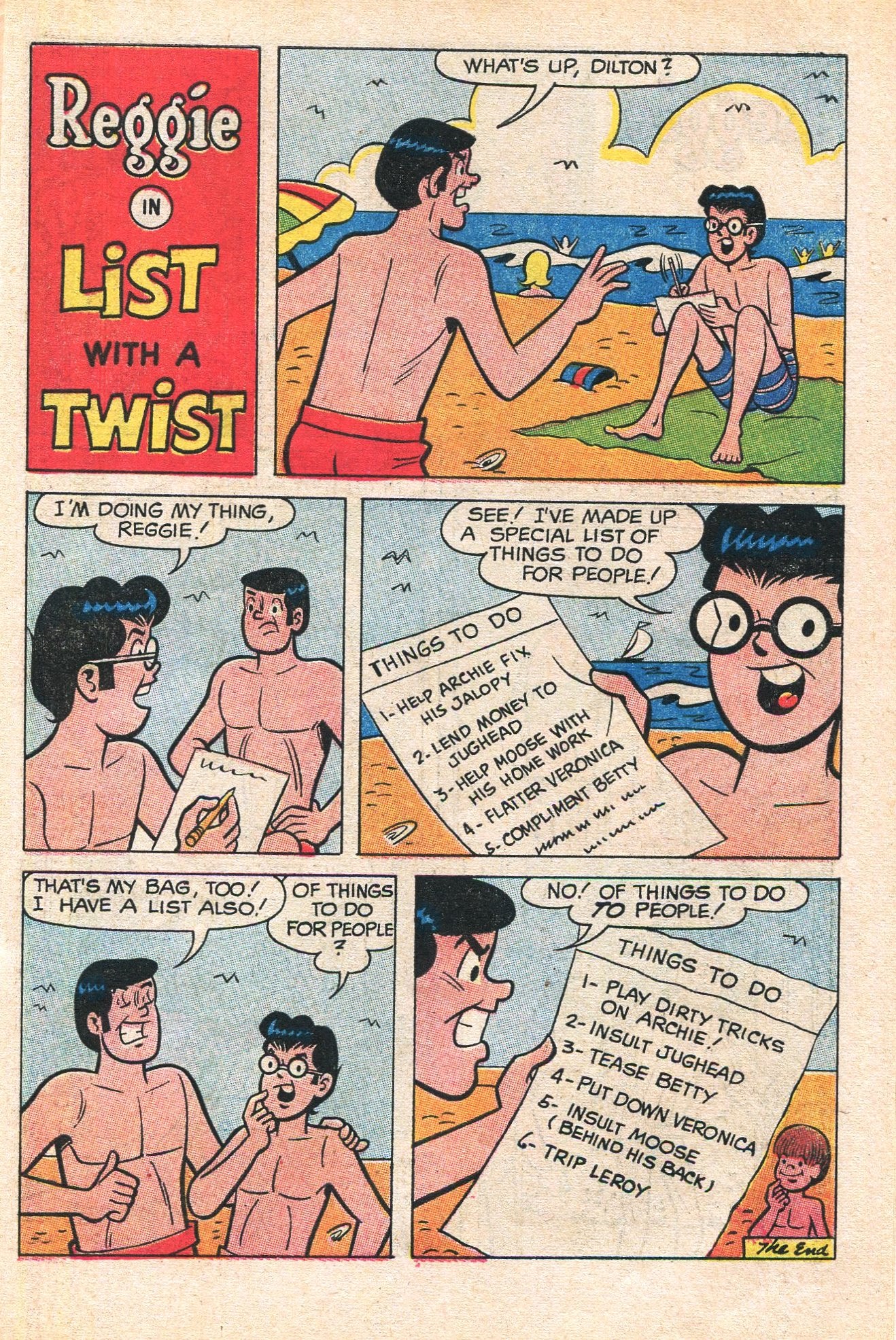 Read online Reggie's Wise Guy Jokes comic -  Issue #9 - 61