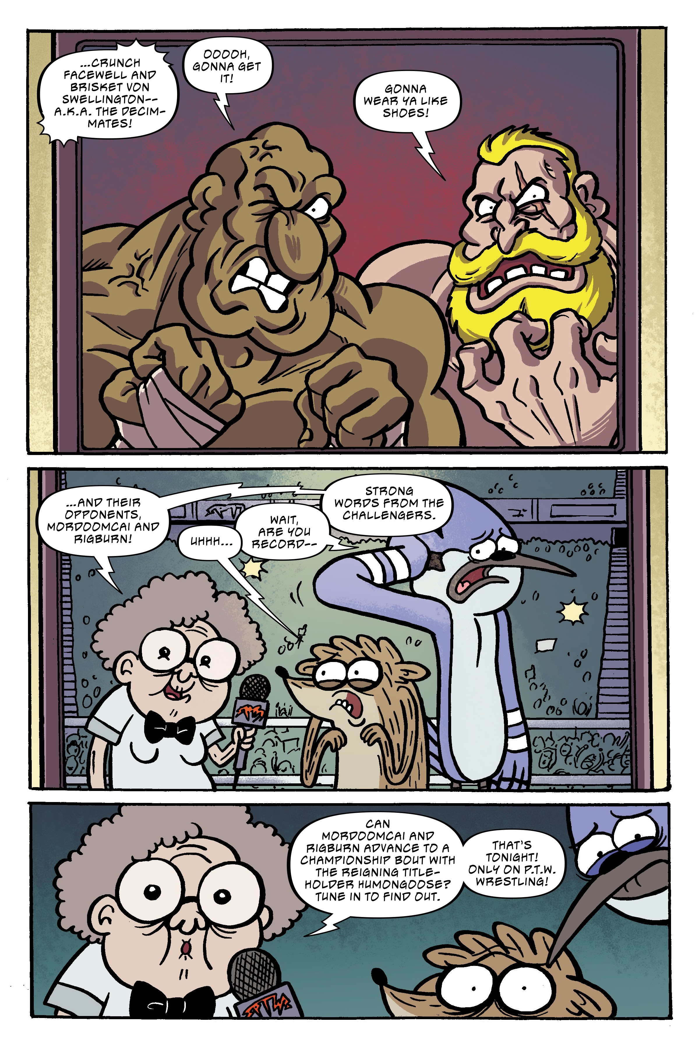 Read online Regular Show: Wrasslesplosion comic -  Issue # TPB - 58