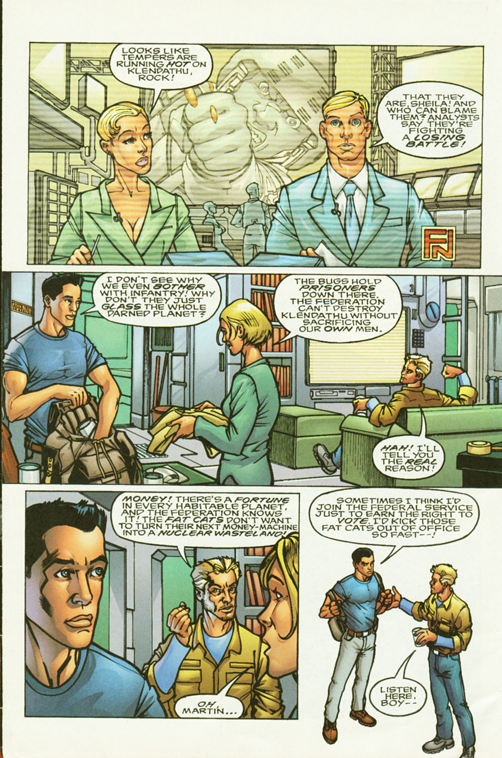 Read online Starship Troopers: Dominant Species comic -  Issue #1 - 4