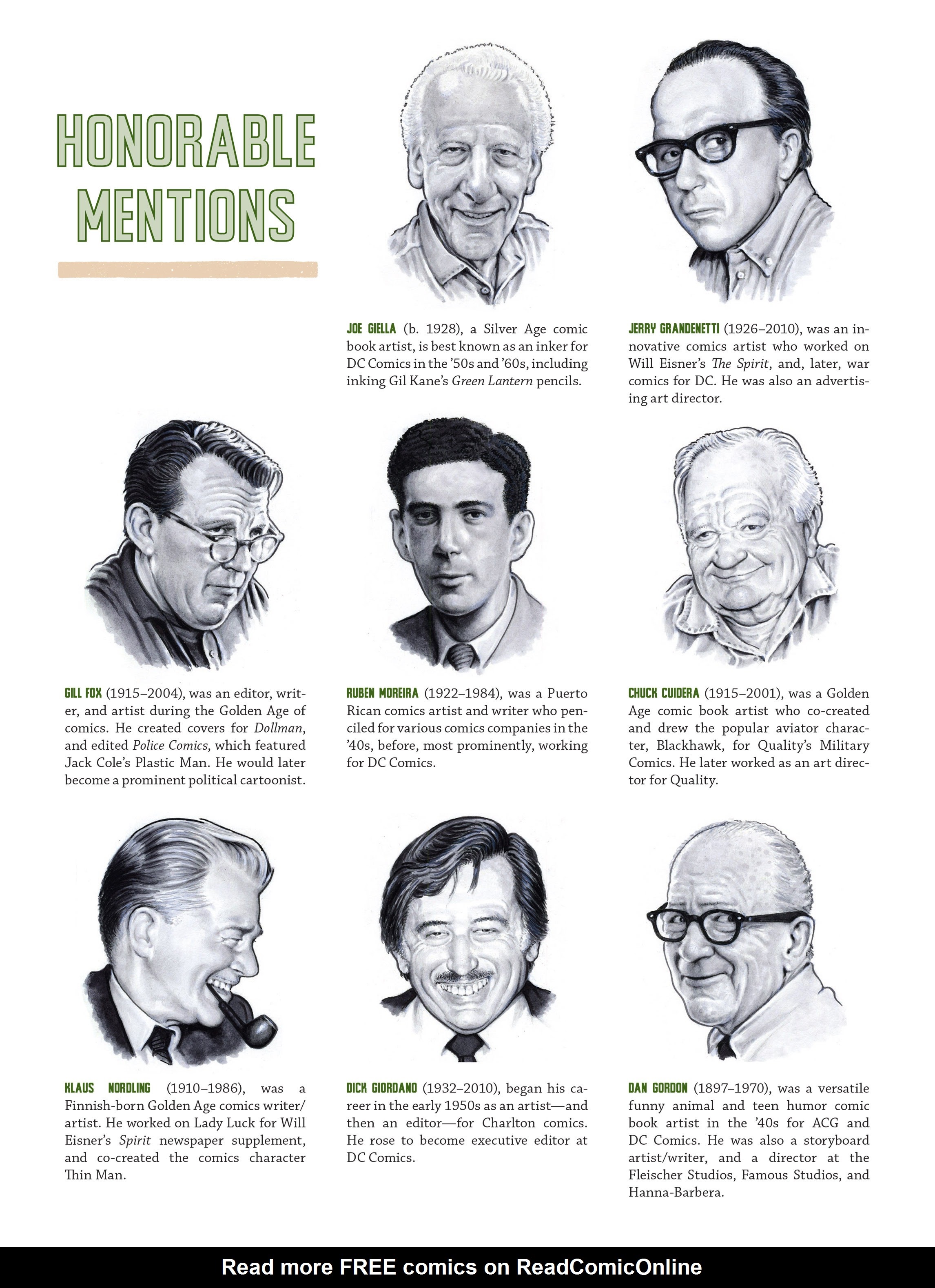 Read online More Heroes of the Comics: Portraits of the Legends of Comic Books comic -  Issue # TPB (Part 2) - 109
