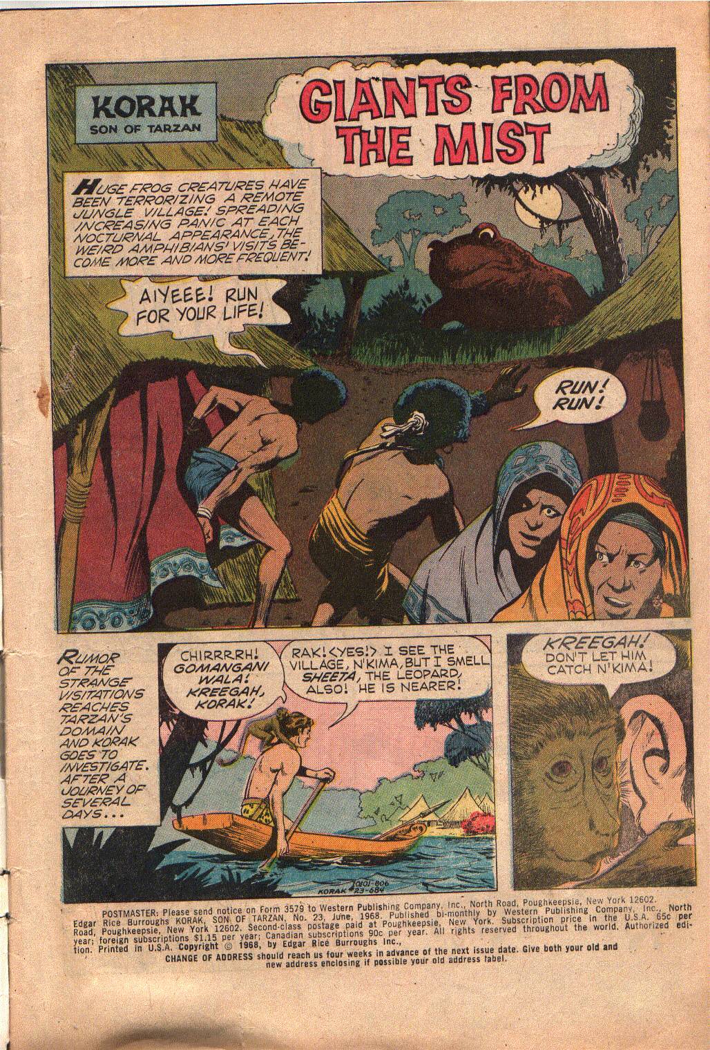 Read online Korak, Son of Tarzan (1964) comic -  Issue #23 - 3