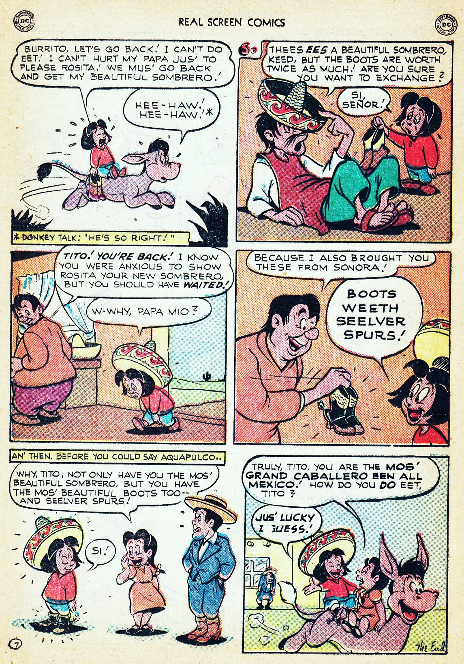Read online Real Screen Comics comic -  Issue #34 - 36