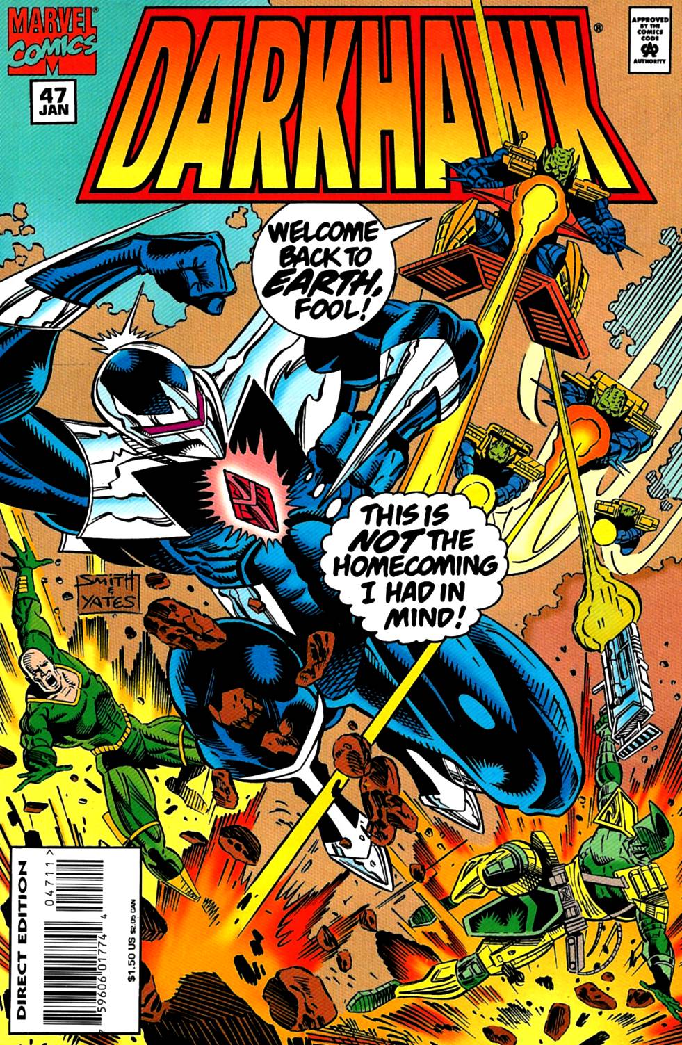 Read online Darkhawk (1991) comic -  Issue #47 - 1