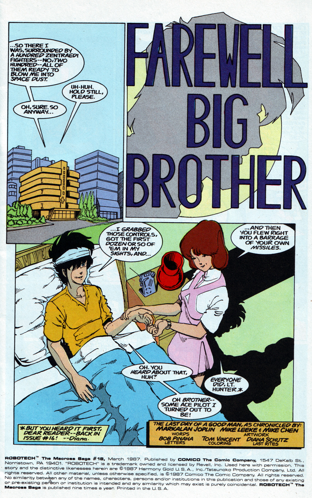 Read online Robotech The Macross Saga comic -  Issue #18 - 2
