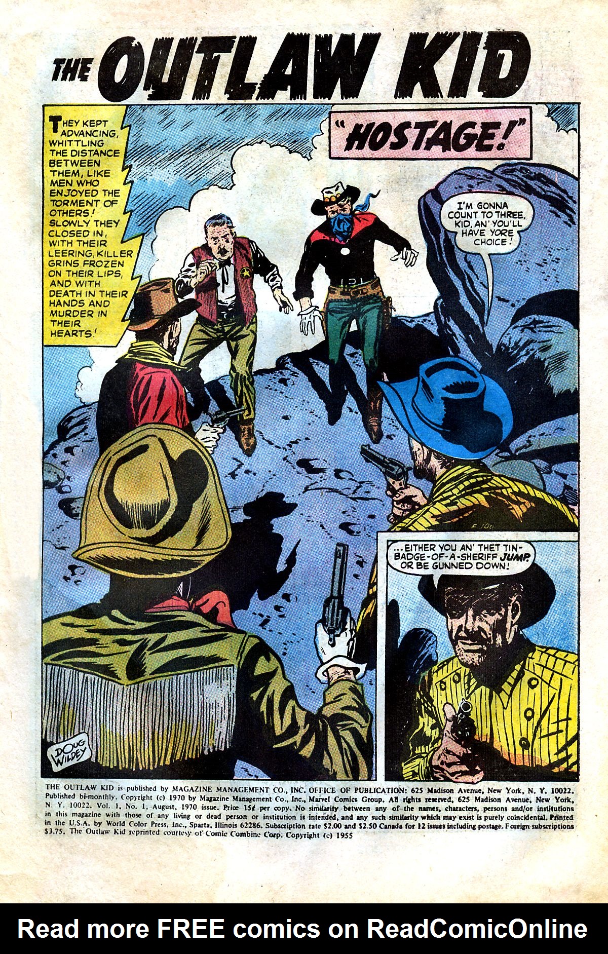 Read online The Outlaw Kid (1970) comic -  Issue #1 - 3