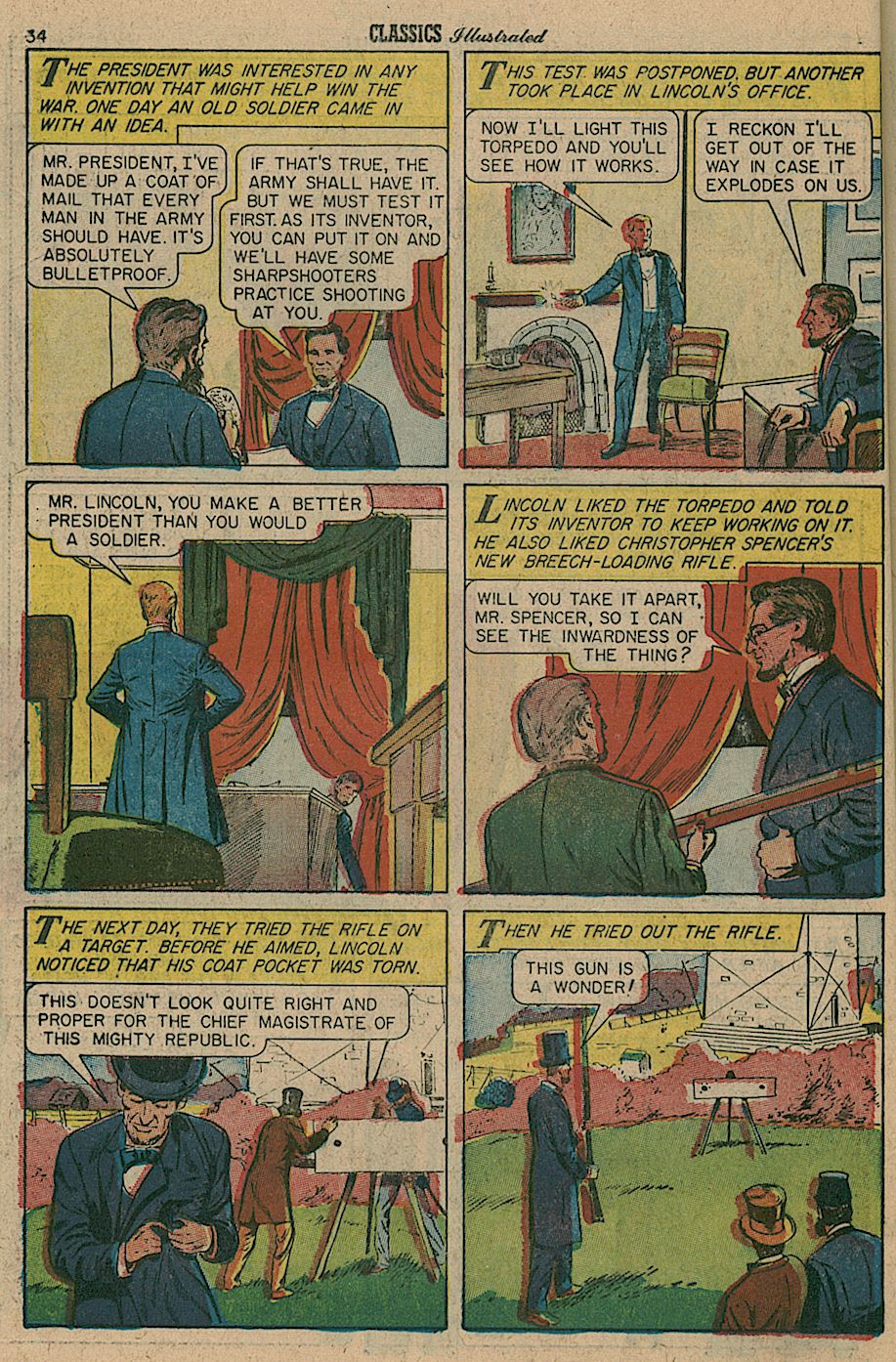 Read online Classics Illustrated comic -  Issue #142 - 35