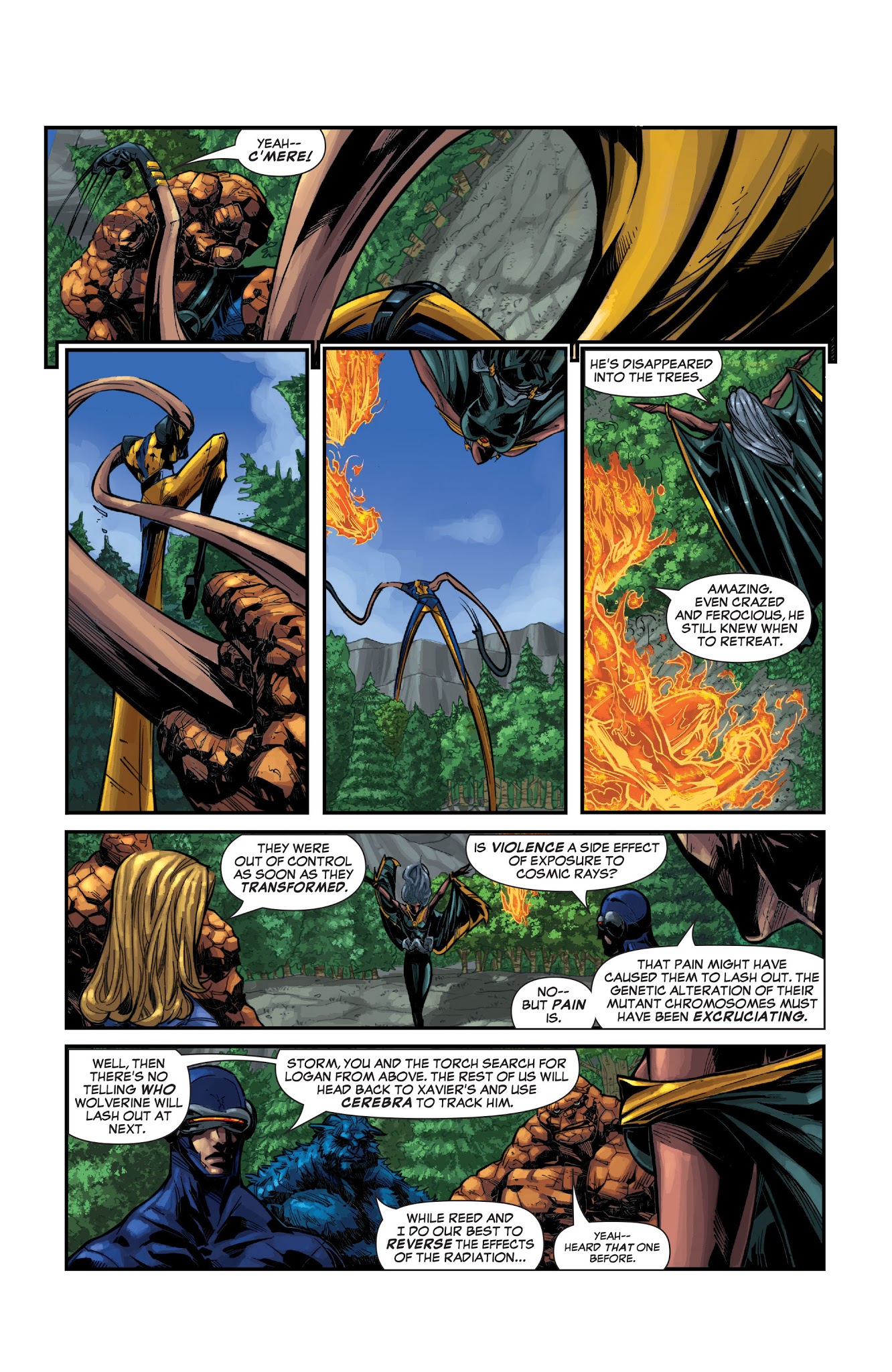 Read online X-Men/Fantastic Four comic -  Issue #3 - 19
