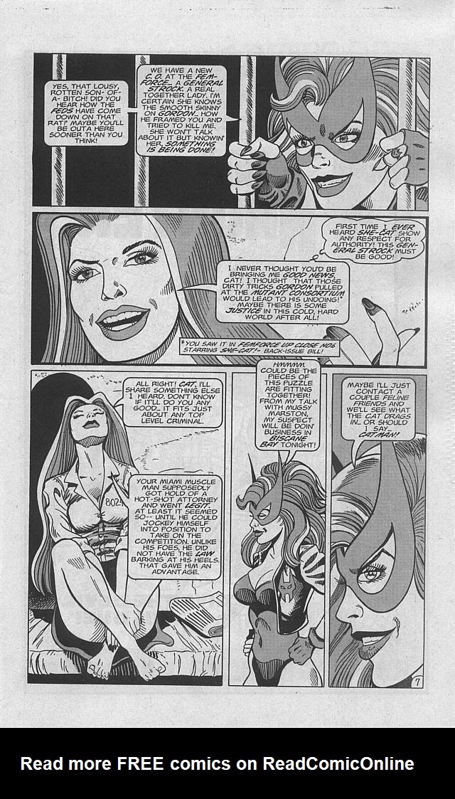 Read online She-Cat comic -  Issue #5A - 9