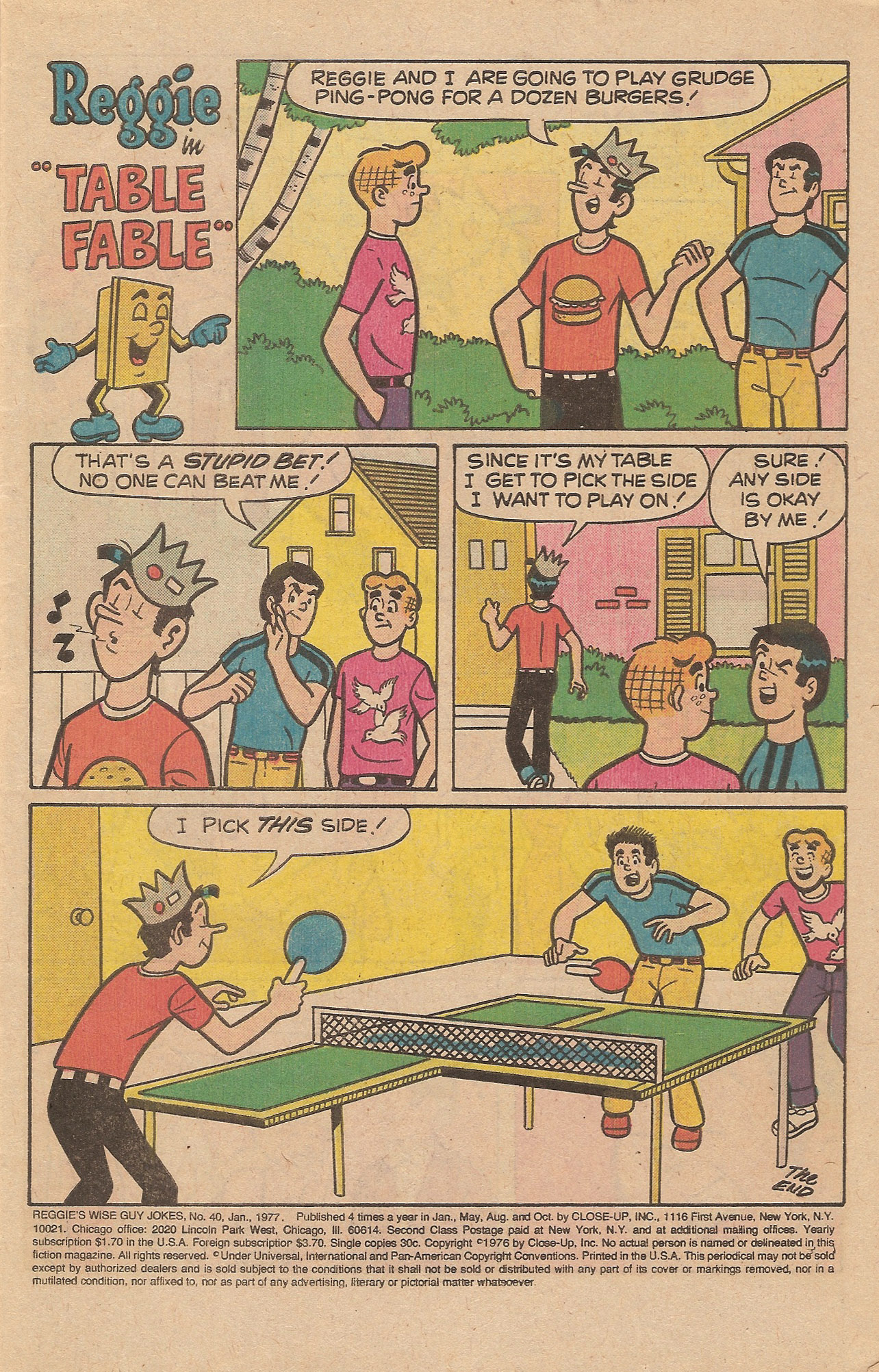 Read online Reggie's Wise Guy Jokes comic -  Issue #40 - 3