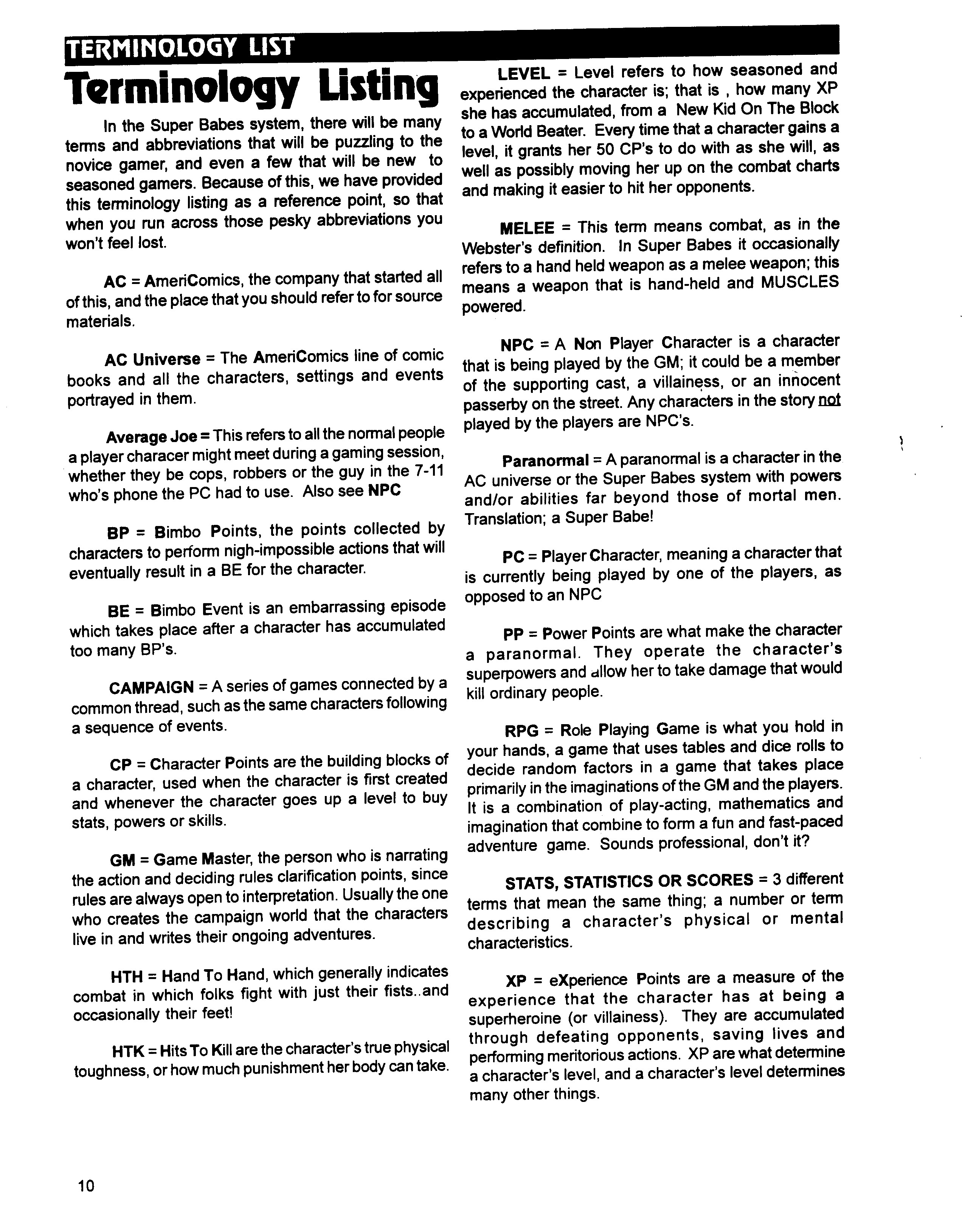 Read online Superbabes: The Femforce Role-Playing Game comic -  Issue # TPB - 12