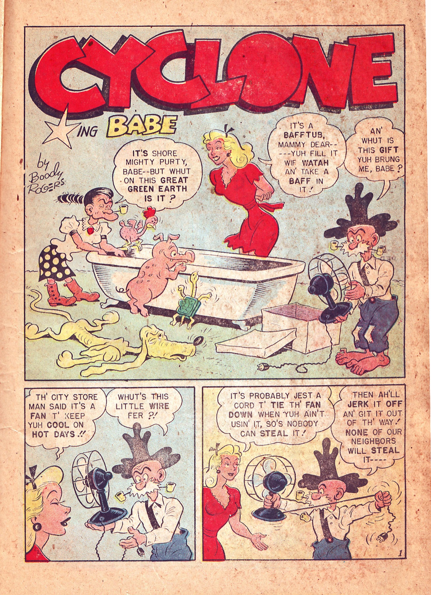 Read online Babe (1948) comic -  Issue #4 - 17