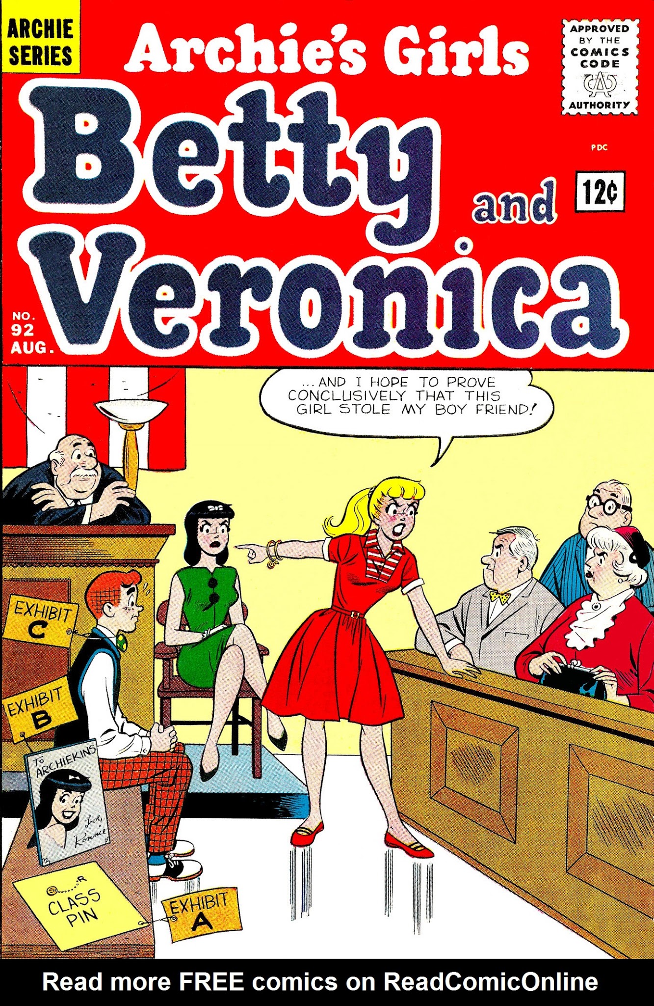 Read online Archie's Girls Betty and Veronica comic -  Issue #92 - 1