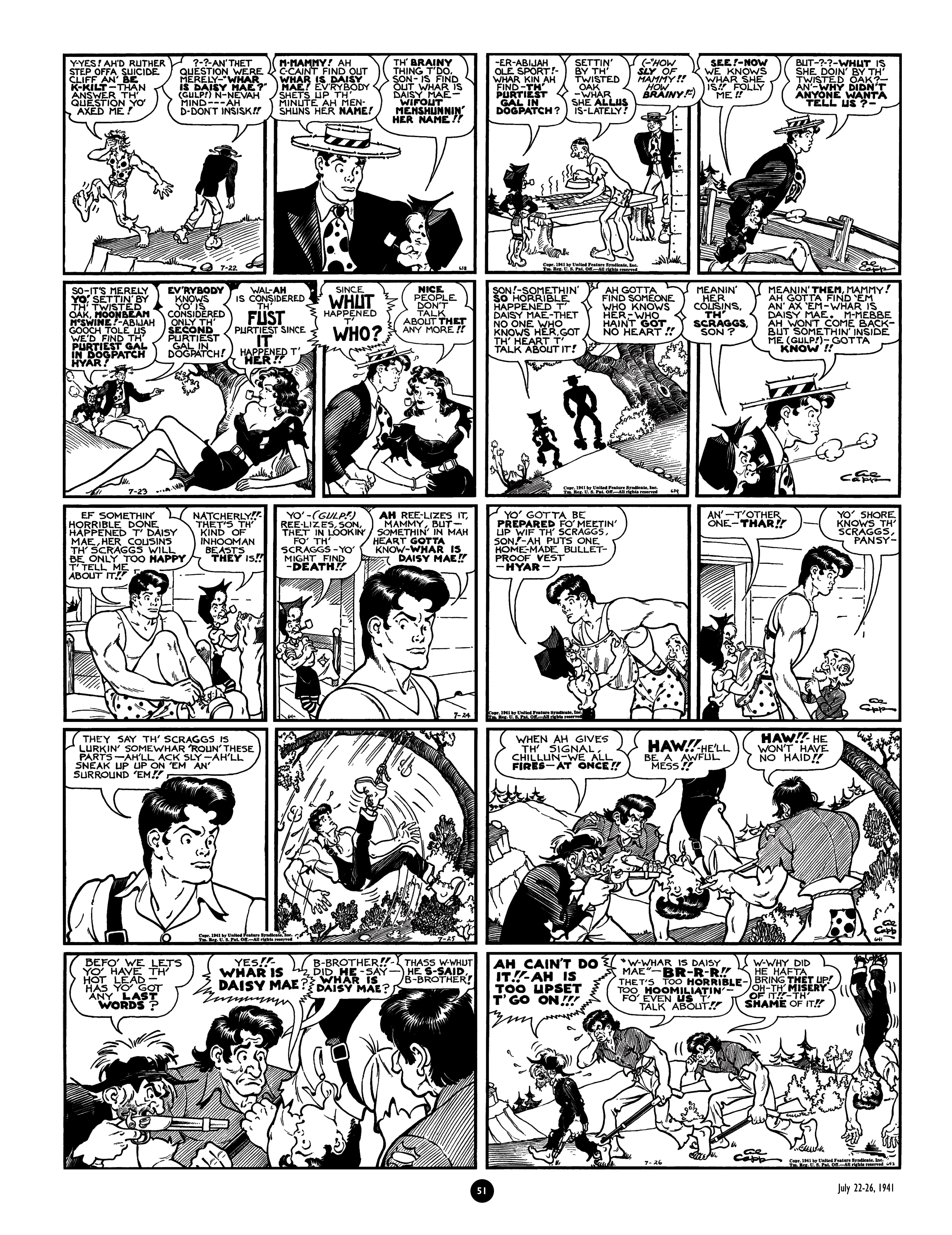 Read online Al Capp's Li'l Abner Complete Daily & Color Sunday Comics comic -  Issue # TPB 4 (Part 1) - 52