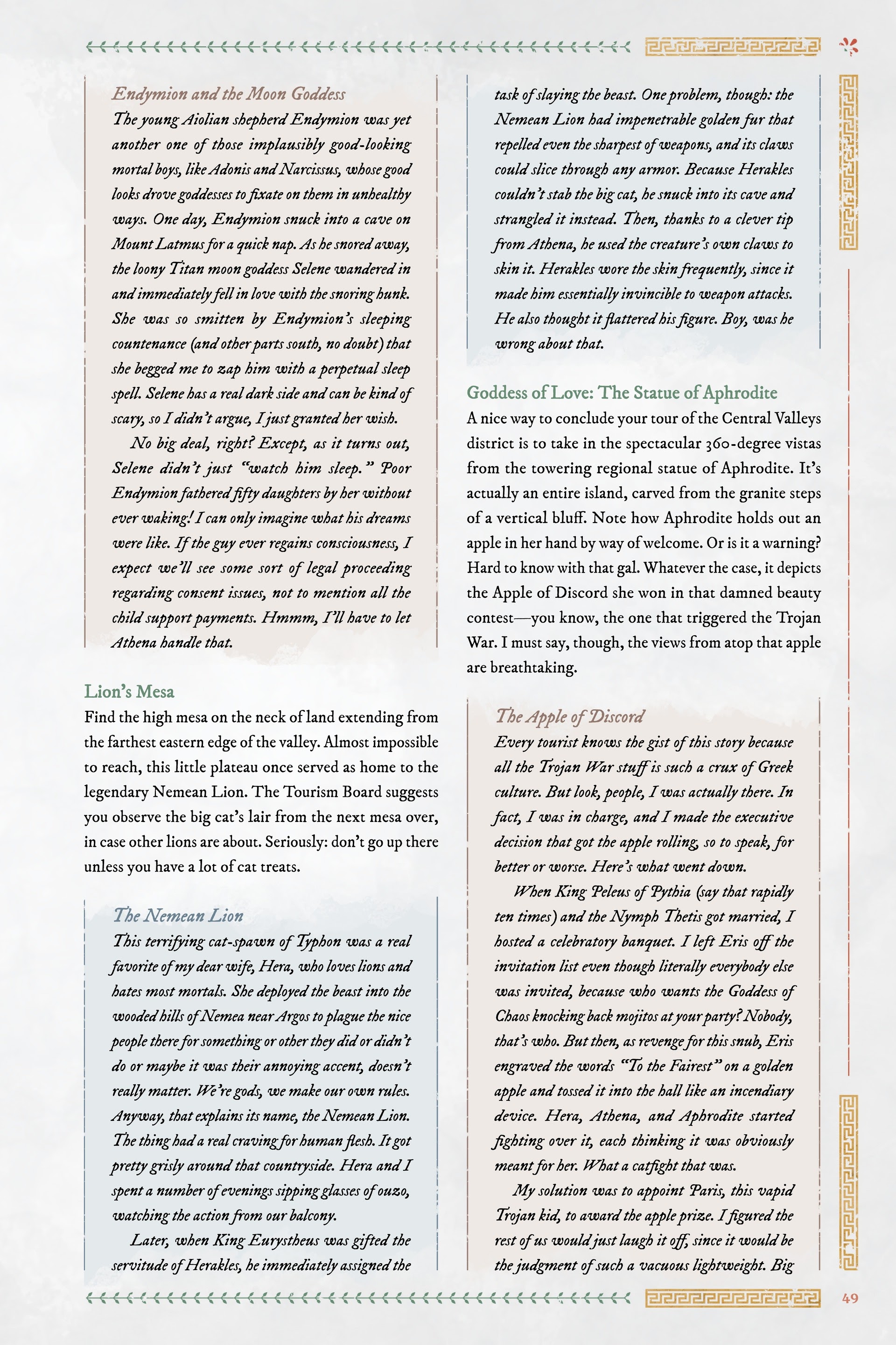 Read online Immortals Fenyx Rising: A Traveler's Guide to the Golden Isle comic -  Issue # TPB - 49