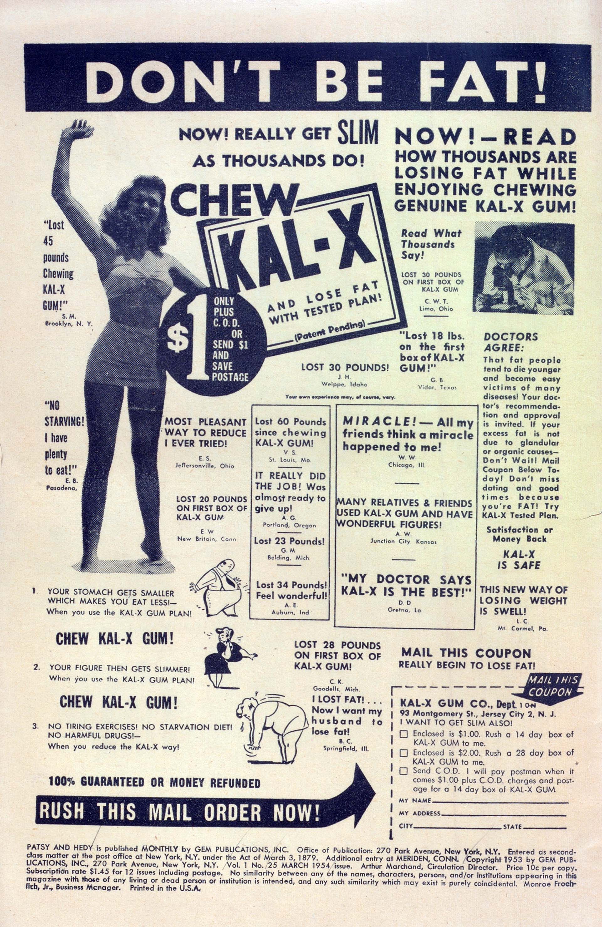 Read online Patsy and Hedy comic -  Issue #25 - 2