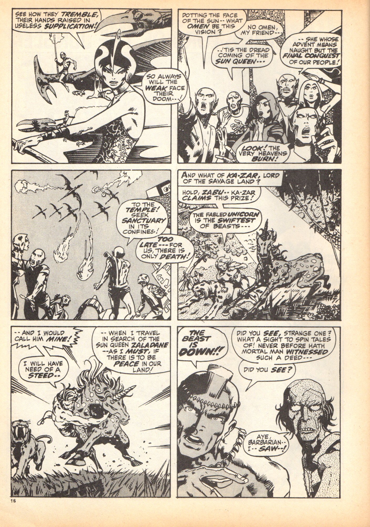 Read online Planet of the Apes (1974) comic -  Issue #5 - 16