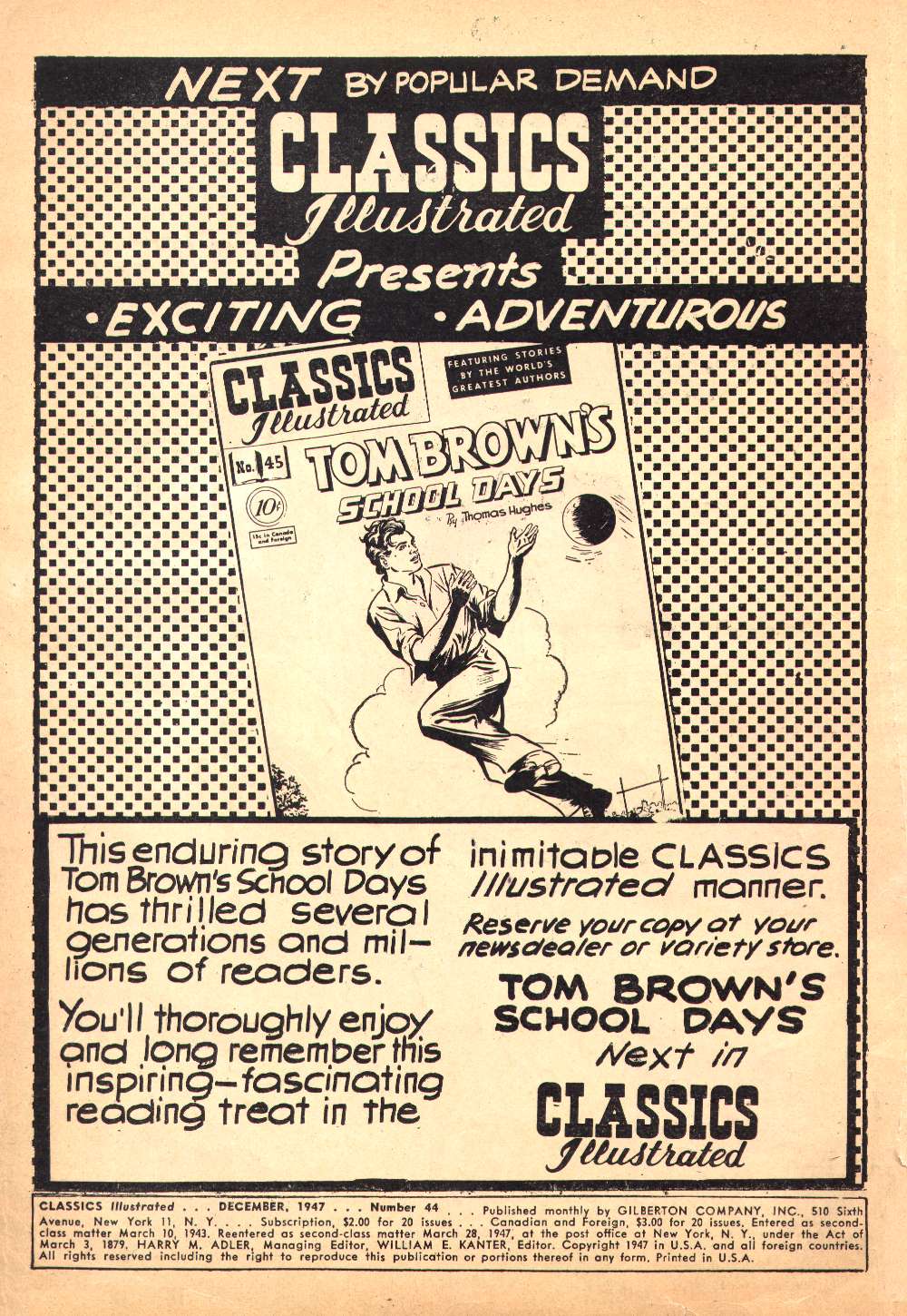 Read online Classics Illustrated comic -  Issue #44 - 2