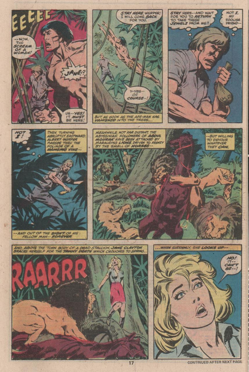 Read online Tarzan (1977) comic -  Issue #11 - 12