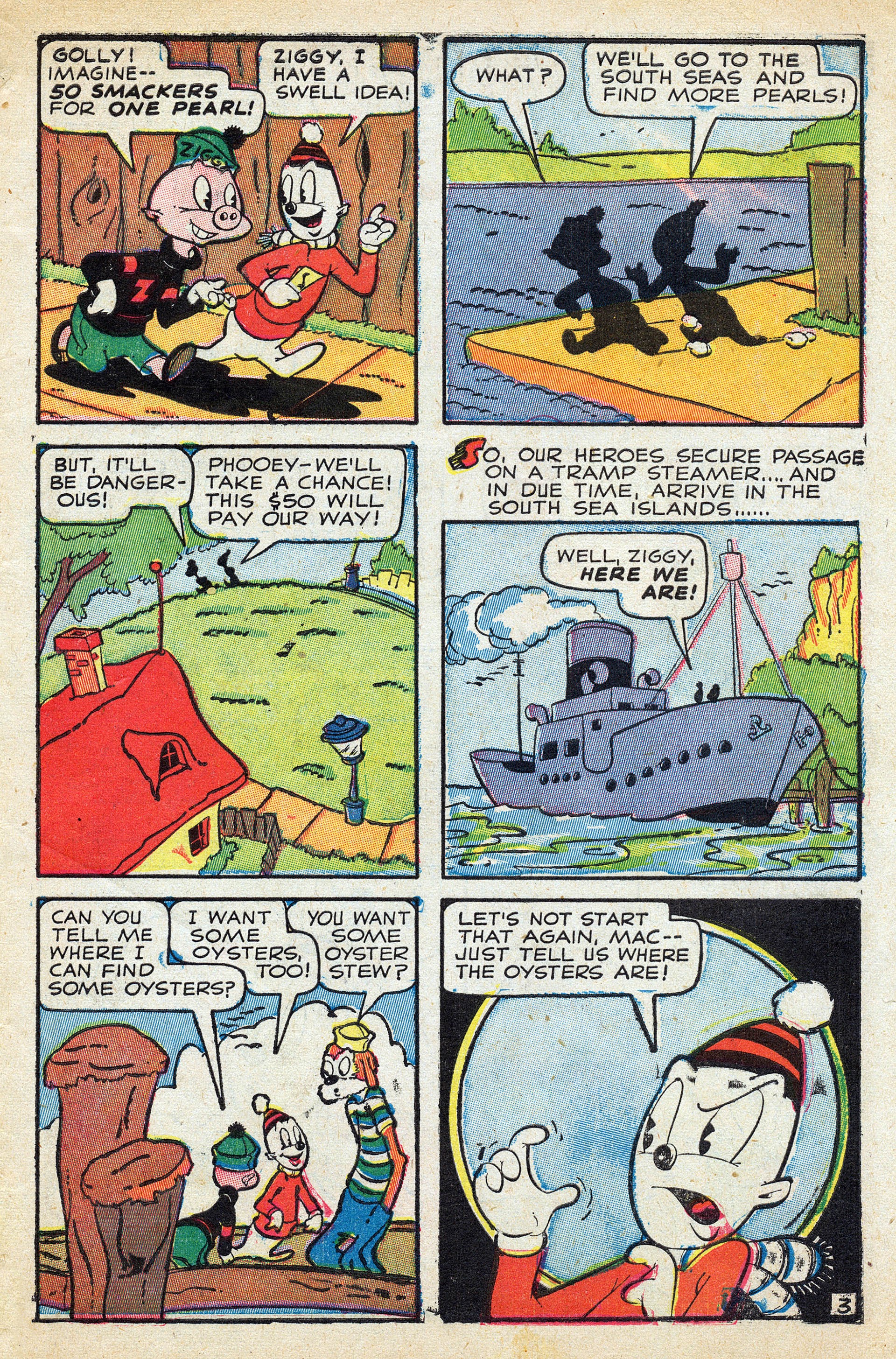 Read online Ziggy Pig-Silly Seal Comics (1944) comic -  Issue #1 - 5