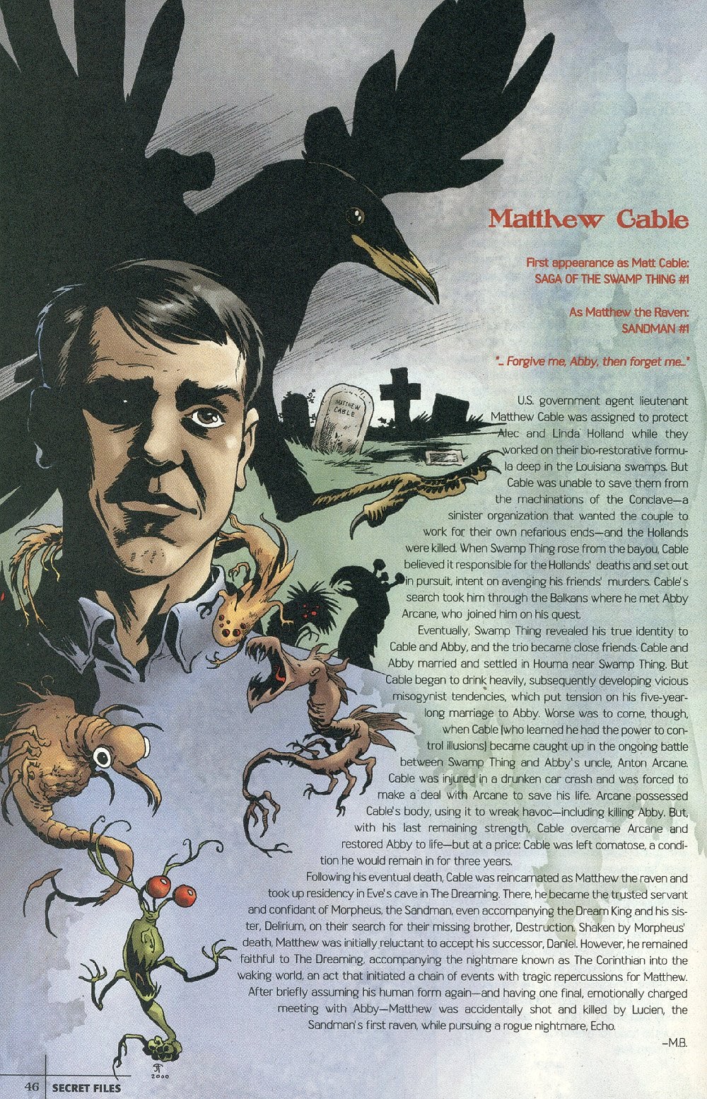 Read online Vertigo Secret Files & Origins: Swamp Thing comic -  Issue # Full - 40