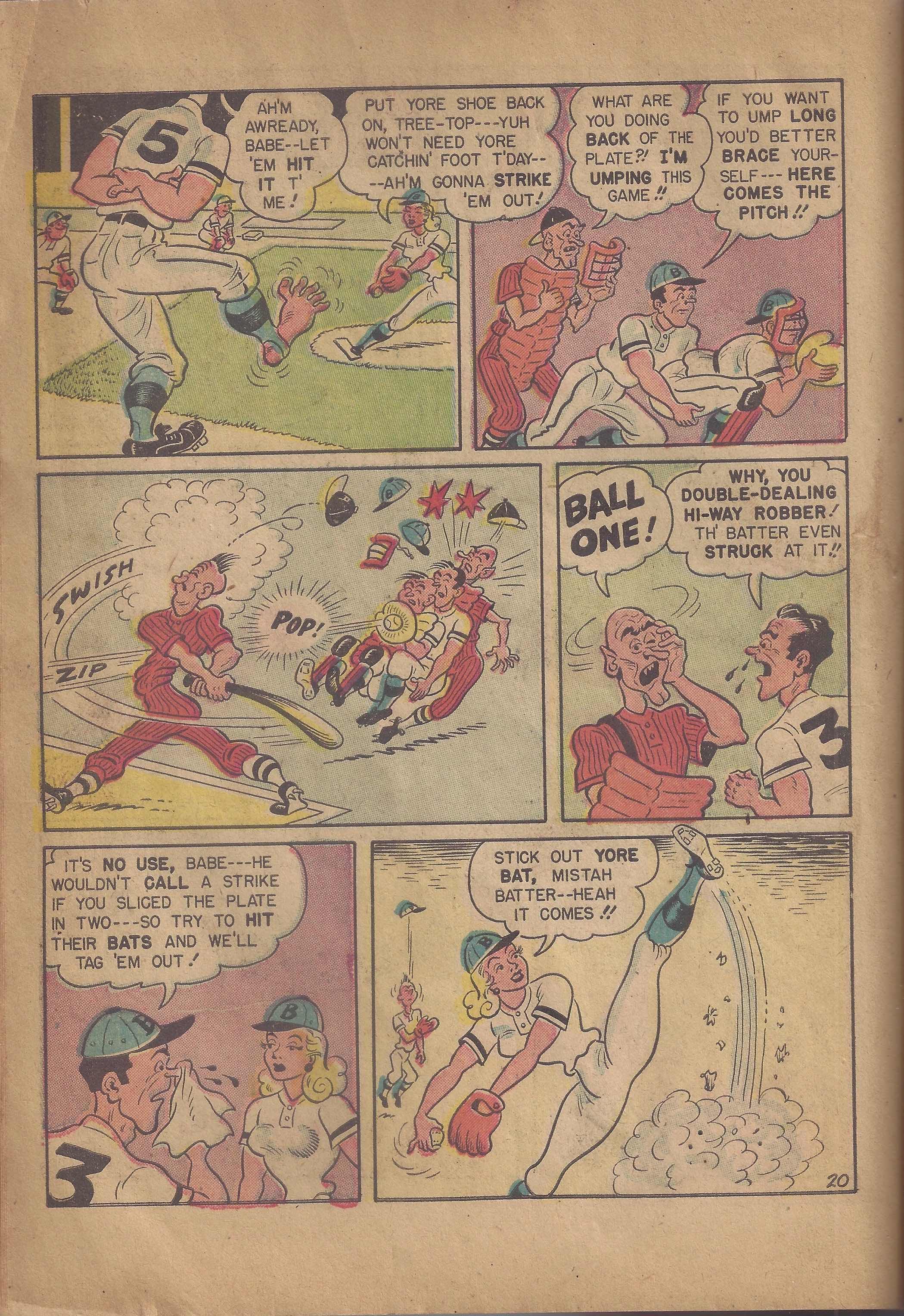 Read online Babe (1948) comic -  Issue #6 - 22