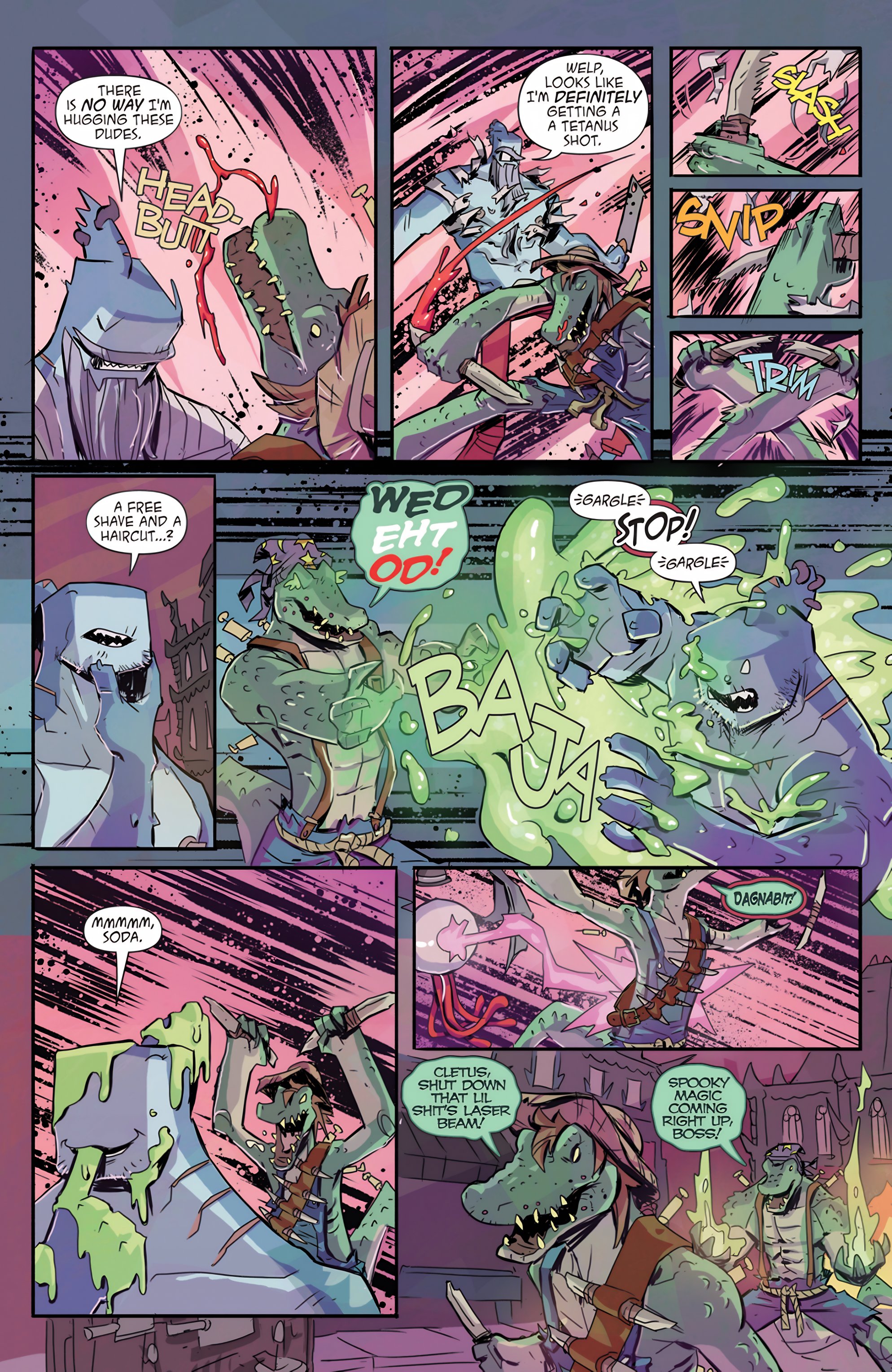 Read online Metalshark Bro: Assault On Hamzig Island comic -  Issue # TPB - 47