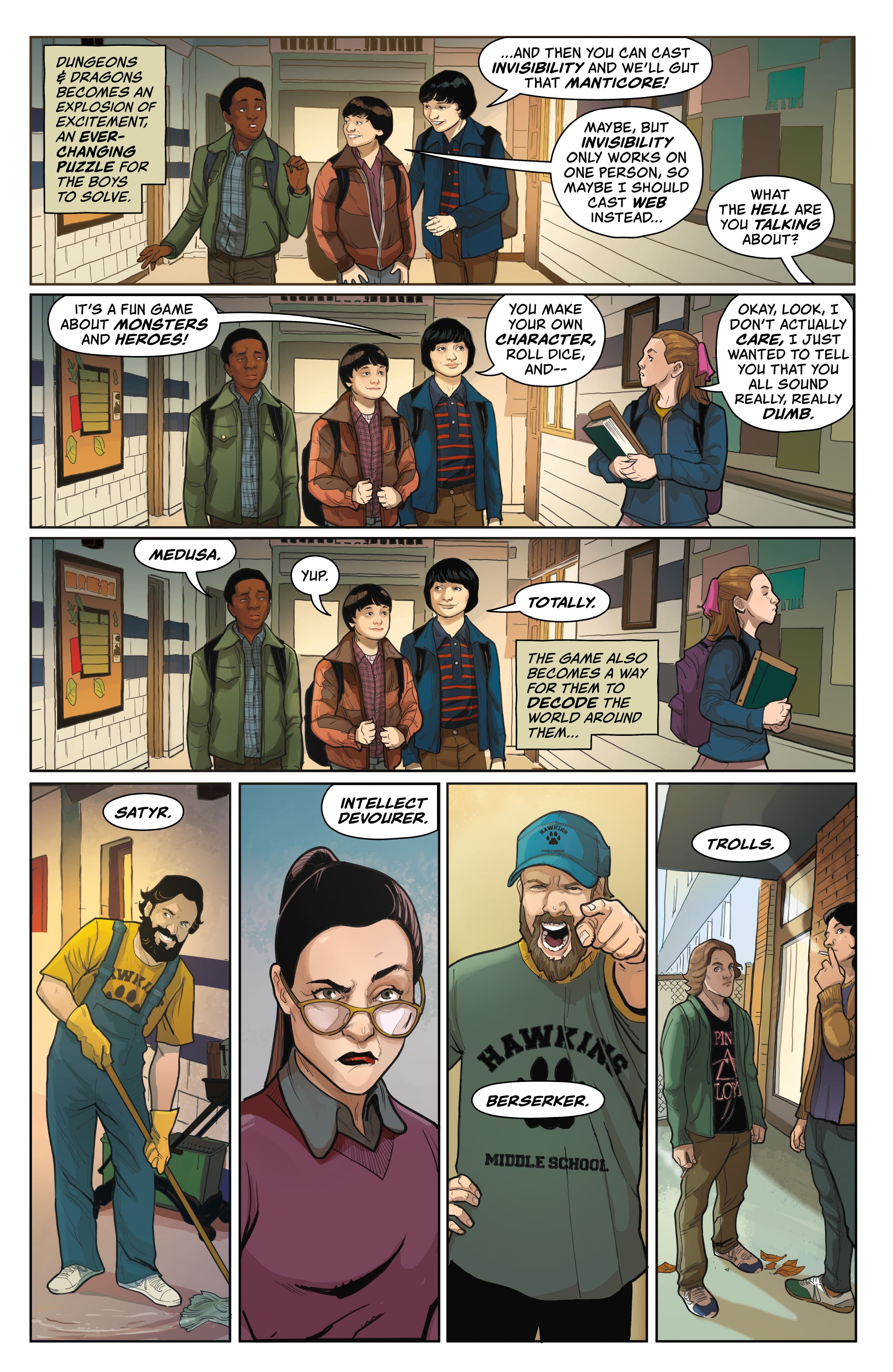 Read online Stranger Things and Dungeons & Dragons comic -  Issue #1 - 14