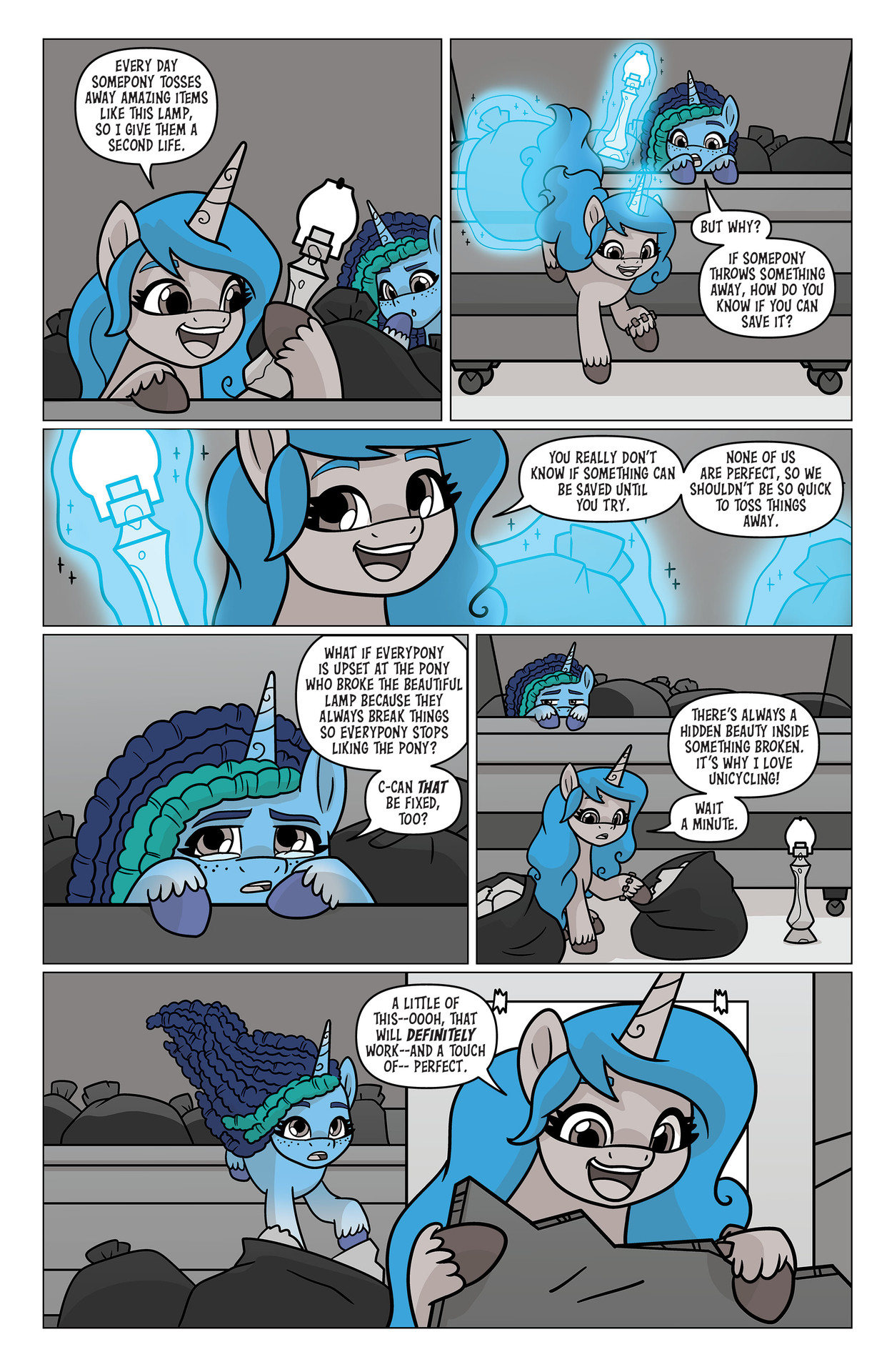 Read online My Little Pony: Black, White & Blue comic -  Issue # Full - 24