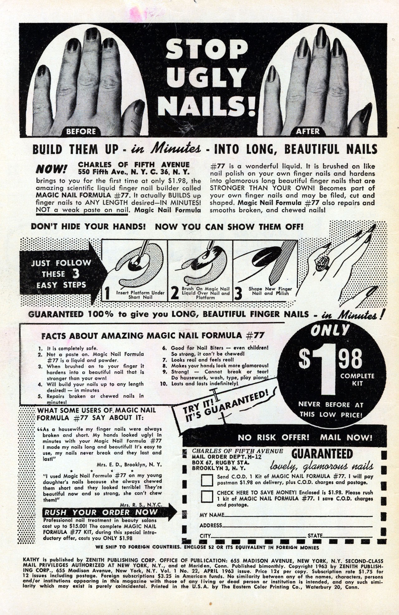 Read online Kathy (1959) comic -  Issue #22 - 2