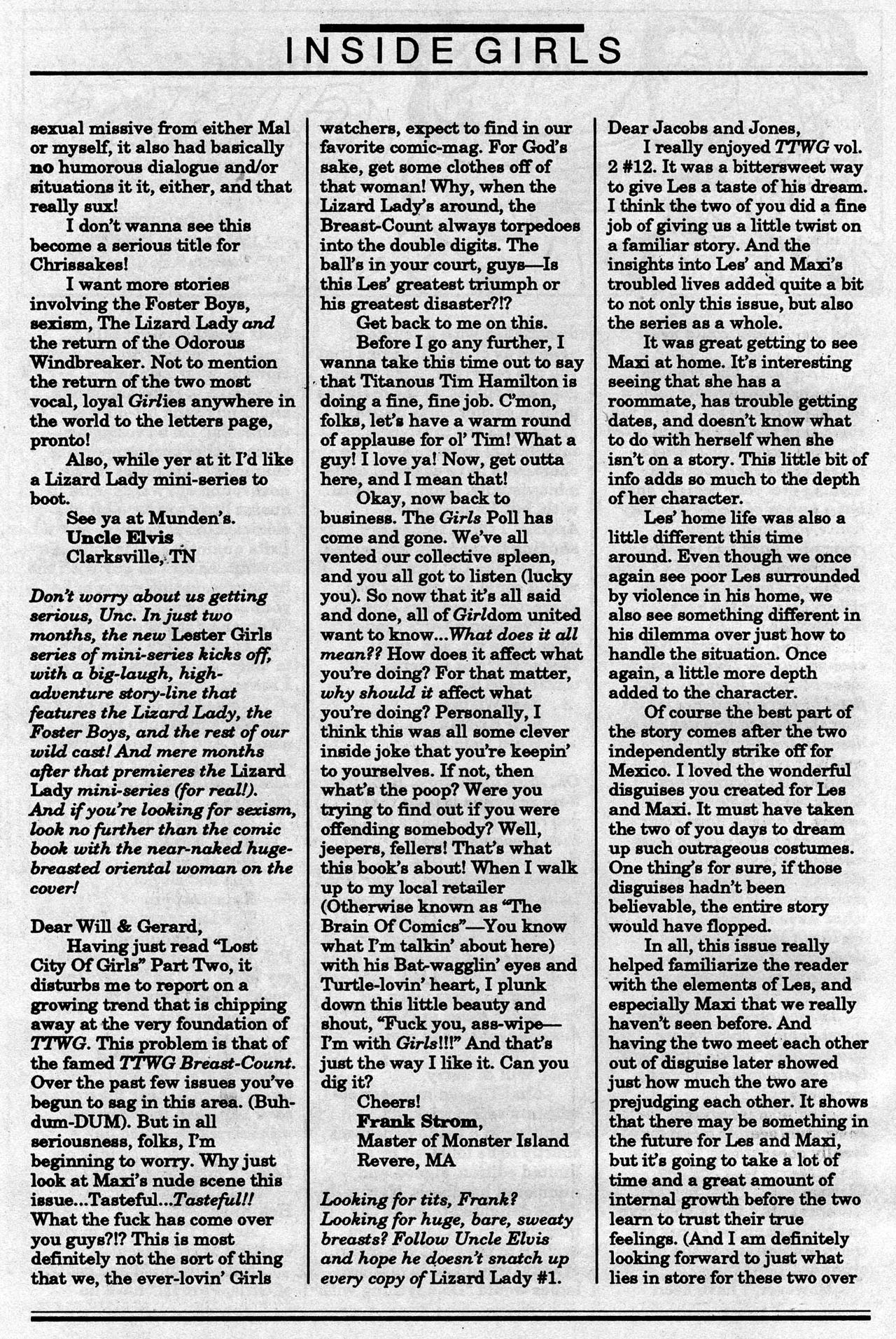 Read online The Trouble With Girls (1989) comic -  Issue #19 - 28