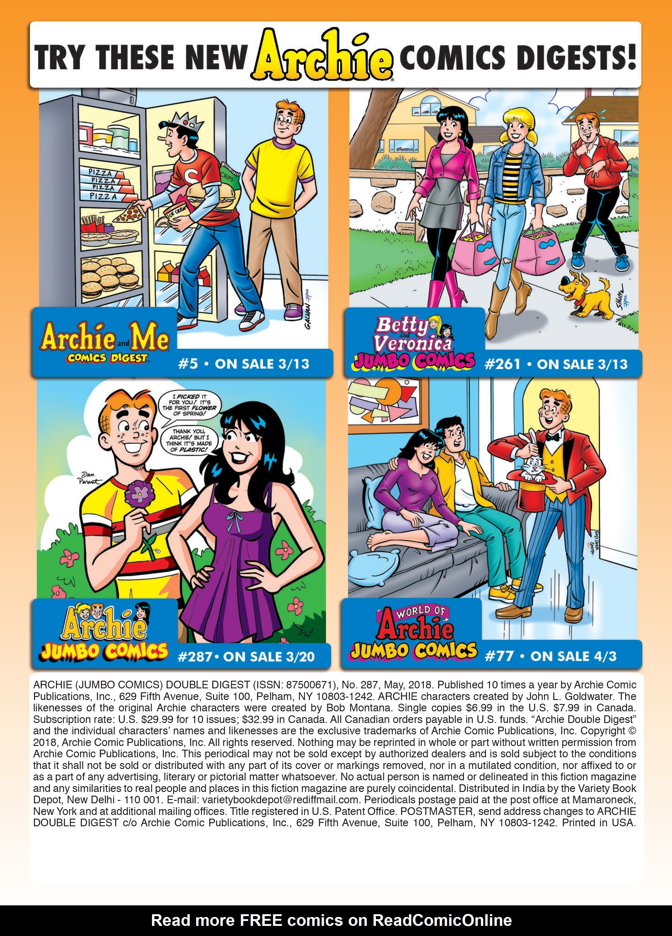 Read online Archie's Double Digest Magazine comic -  Issue #287 - 182