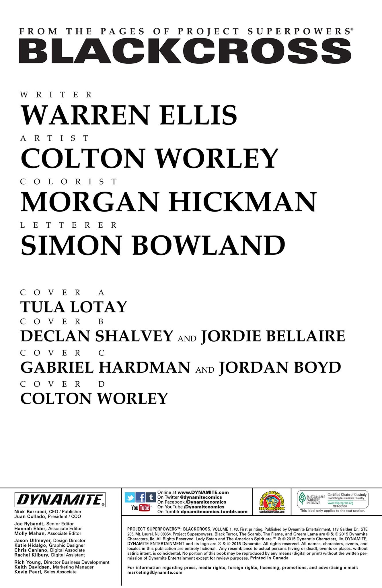 Read online Project Superpowers: BlackCross comic -  Issue #3 - 4