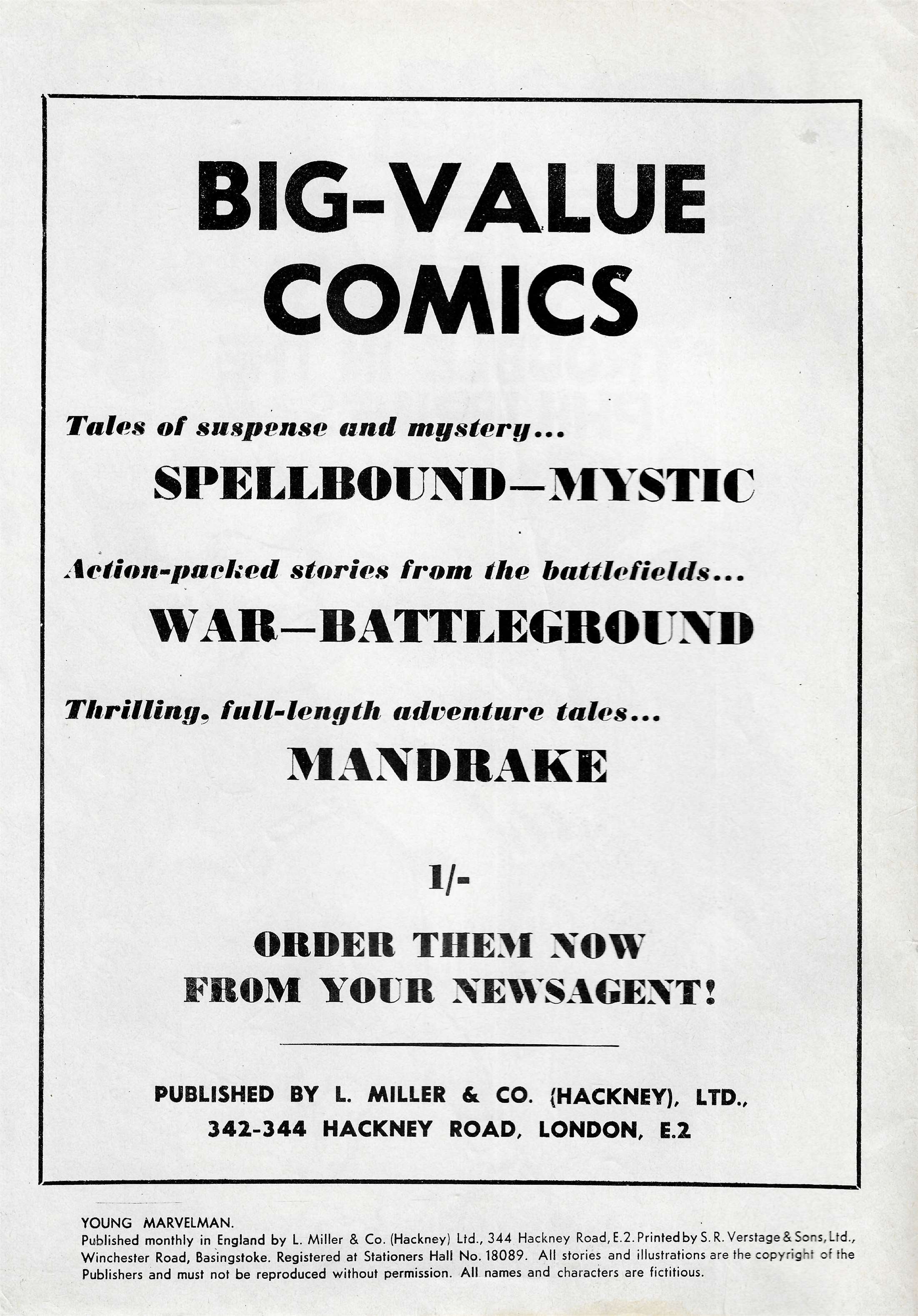 Read online Young Marvelman comic -  Issue #358 - 2