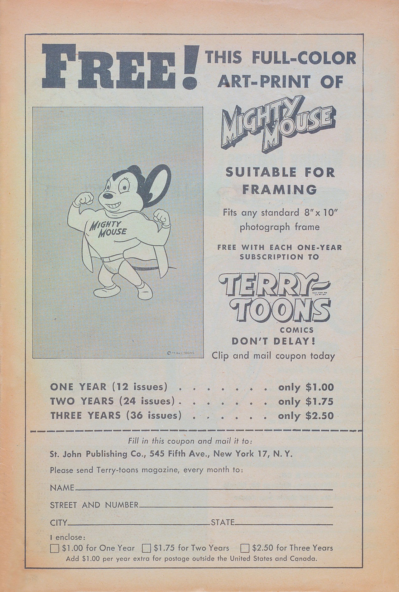 Read online Paul Terry's Mighty Mouse Comics comic -  Issue #5 - 35