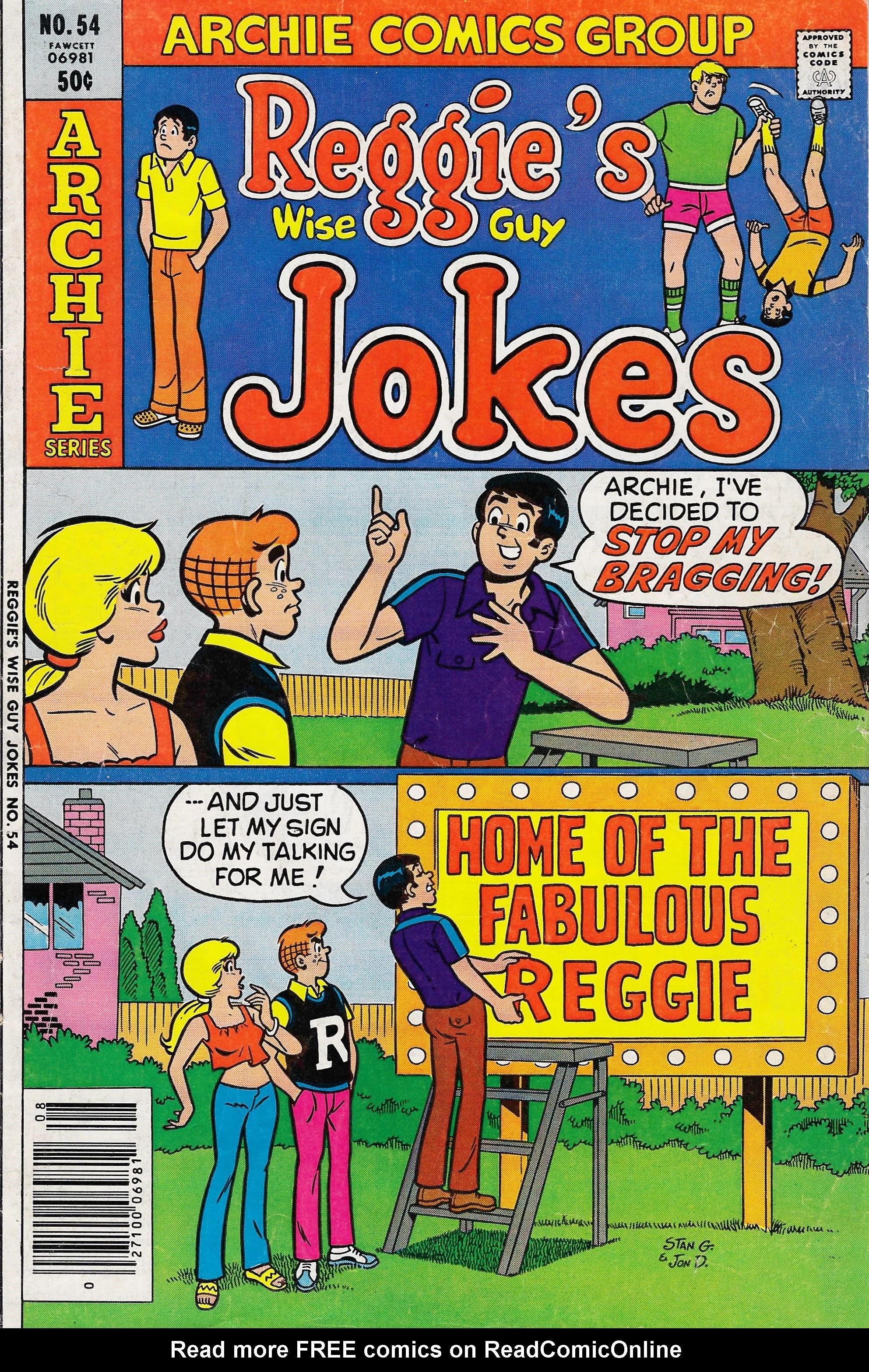 Read online Reggie's Wise Guy Jokes comic -  Issue #54 - 1