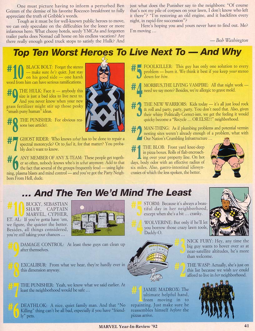 Read online Marvel: The Year-in-Review comic -  Issue #4 - 43