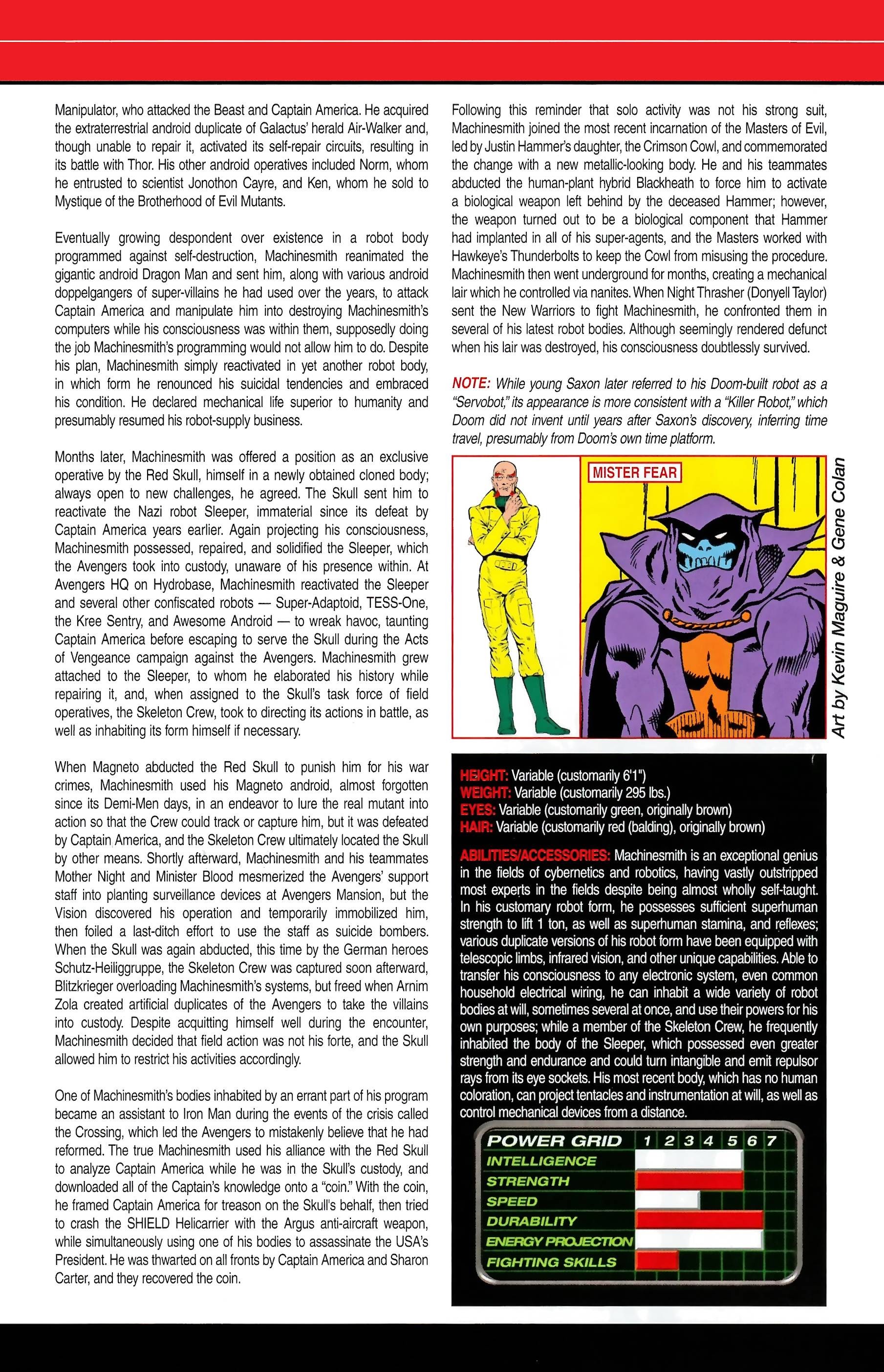 Read online Official Handbook of the Marvel Universe A to Z comic -  Issue # TPB 6 (Part 2) - 121