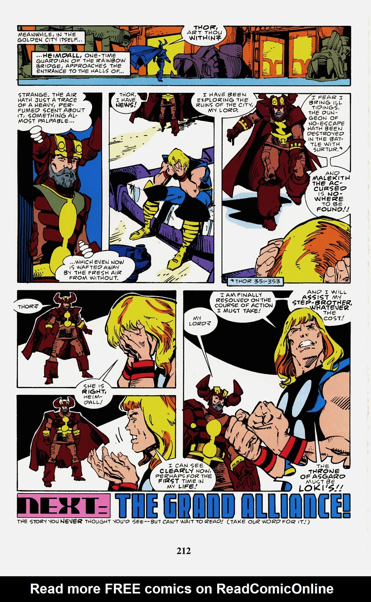 Read online Thor Visionaries: Walter Simonson comic -  Issue # TPB 2 - 214