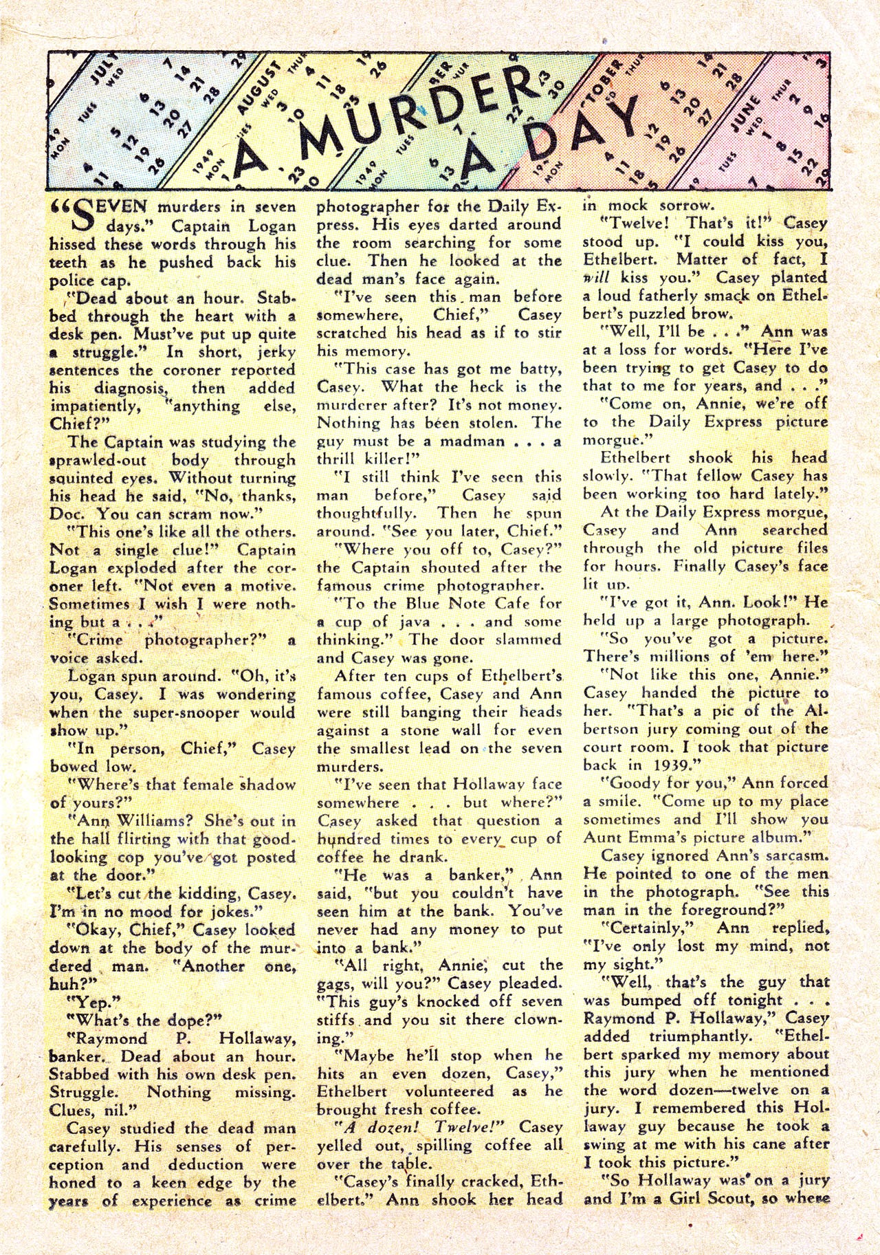 Read online Casey Crime Photographer comic -  Issue #3 - 16