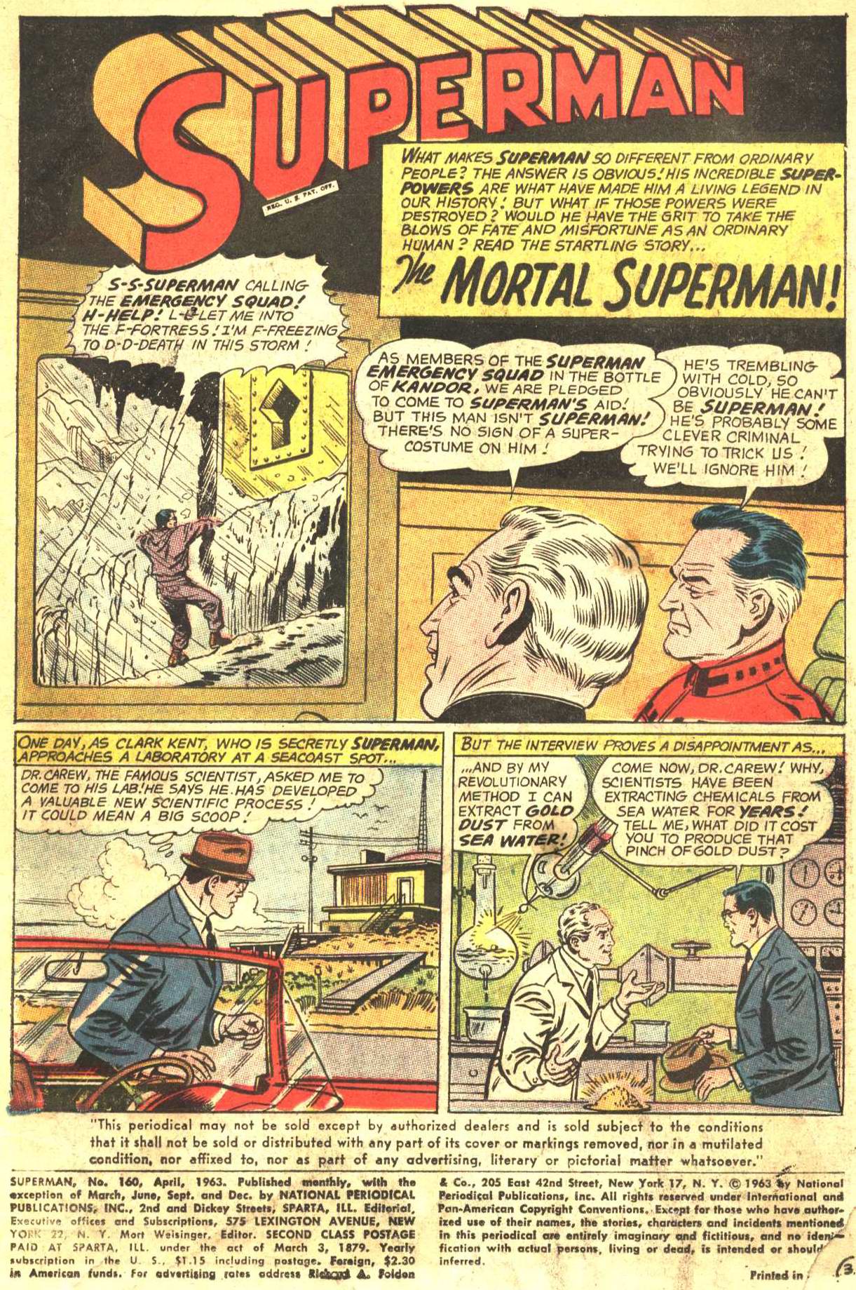 Read online Superman (1939) comic -  Issue #160 - 2