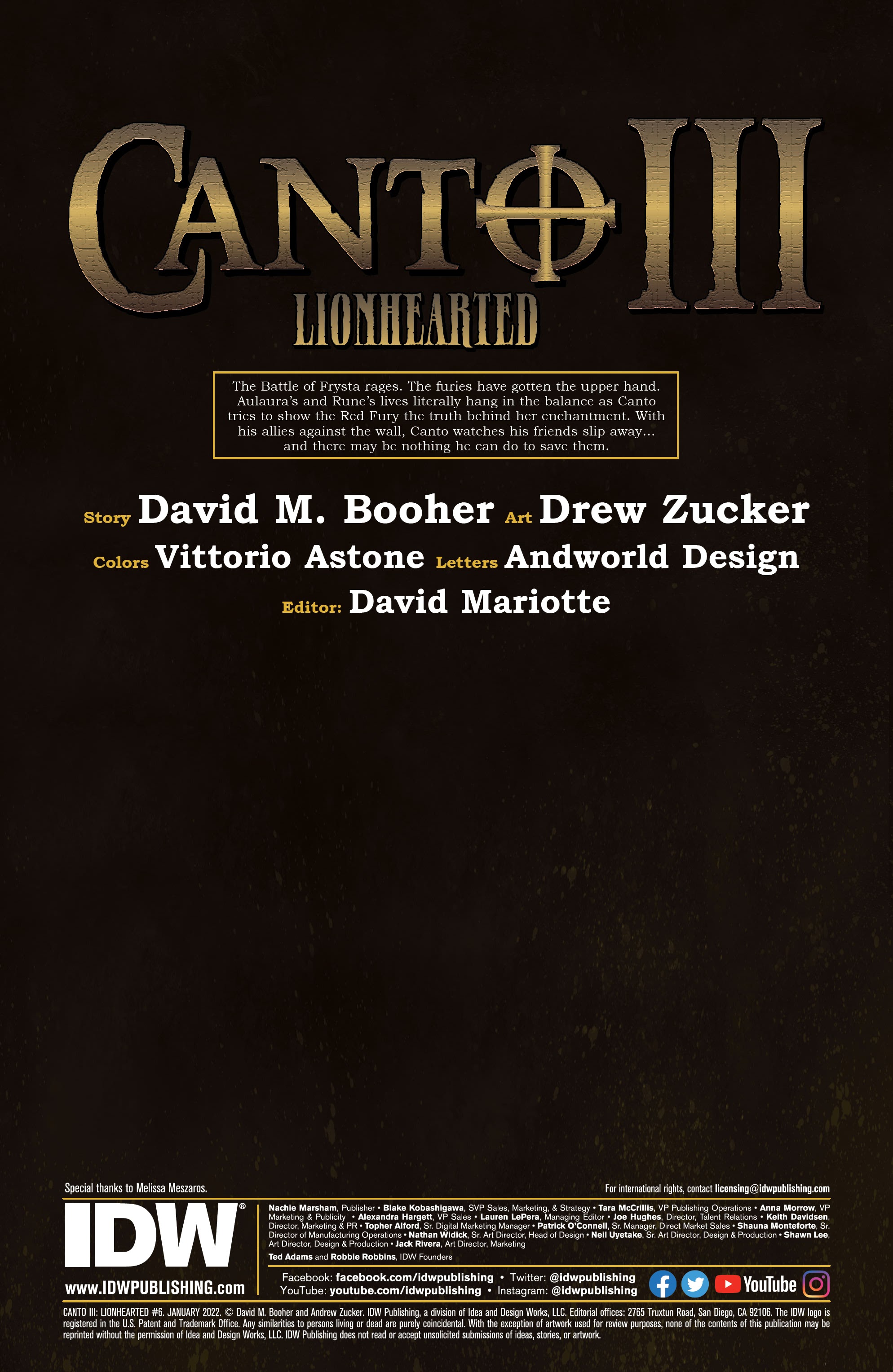 Read online Canto III: Lionhearted comic -  Issue #6 - 2