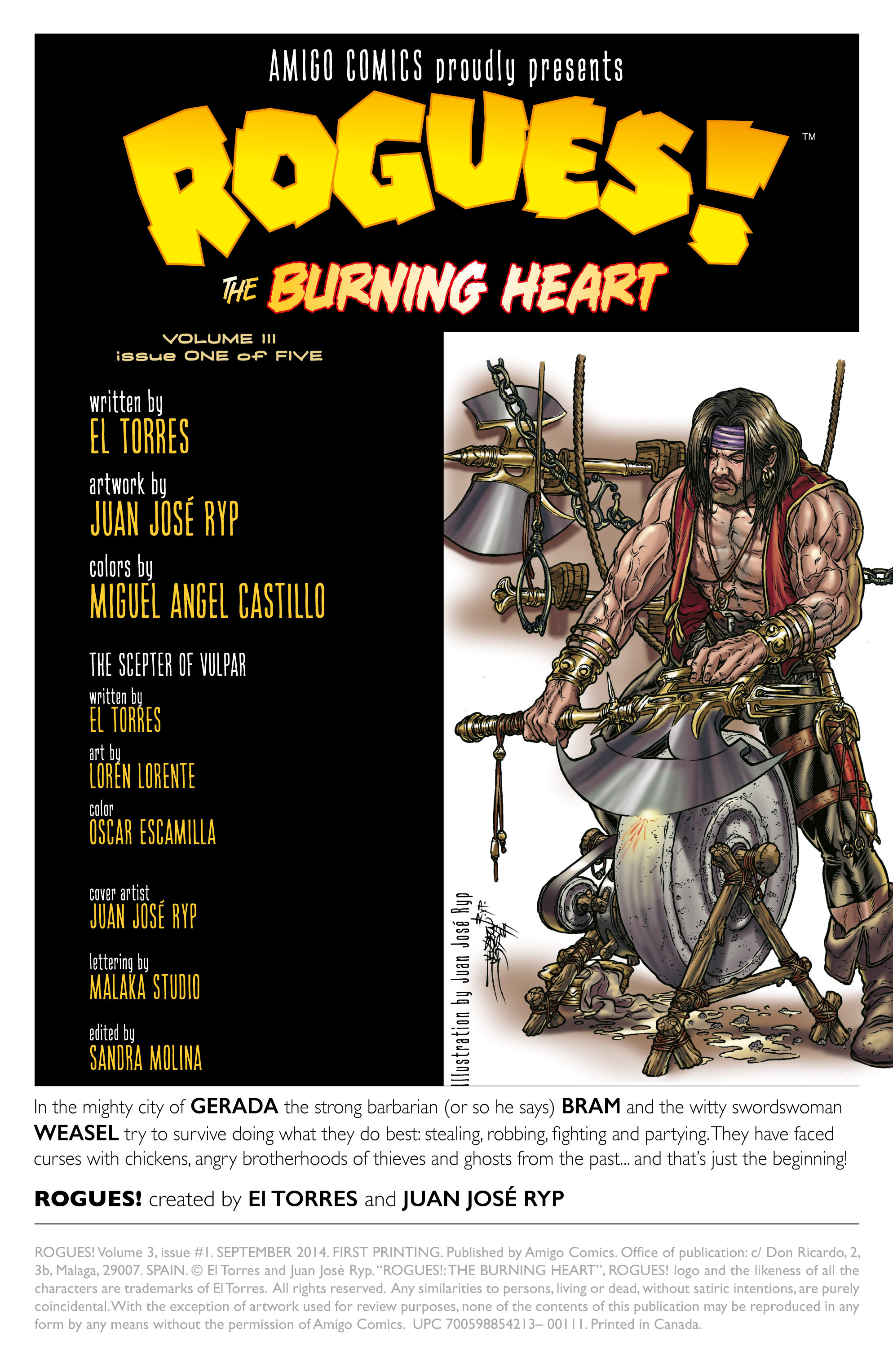 Read online Rogues!: The Burning Heart comic -  Issue #1 - 2